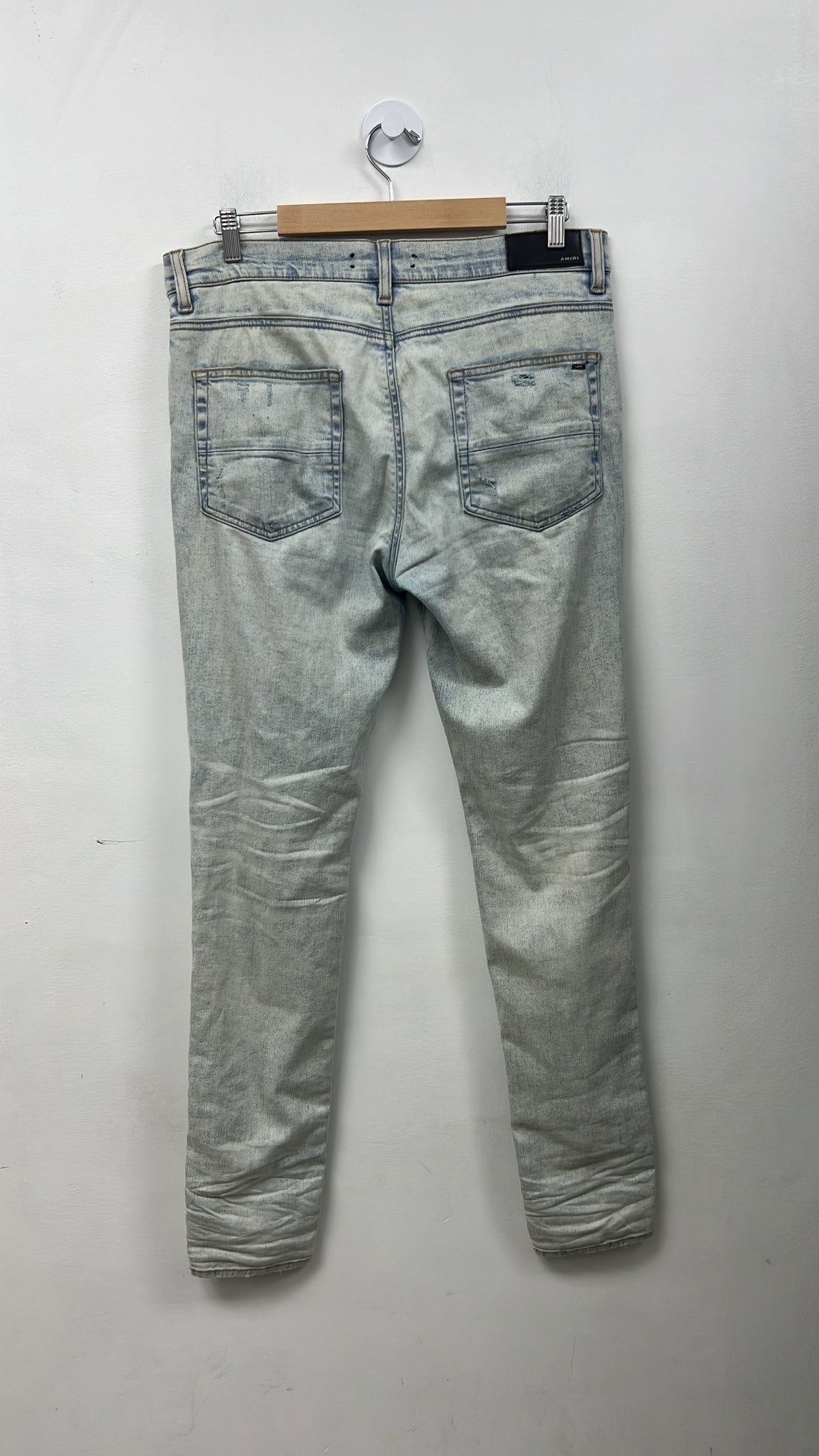 Amiri Stone Wash Ripped Thrasher Jeans
