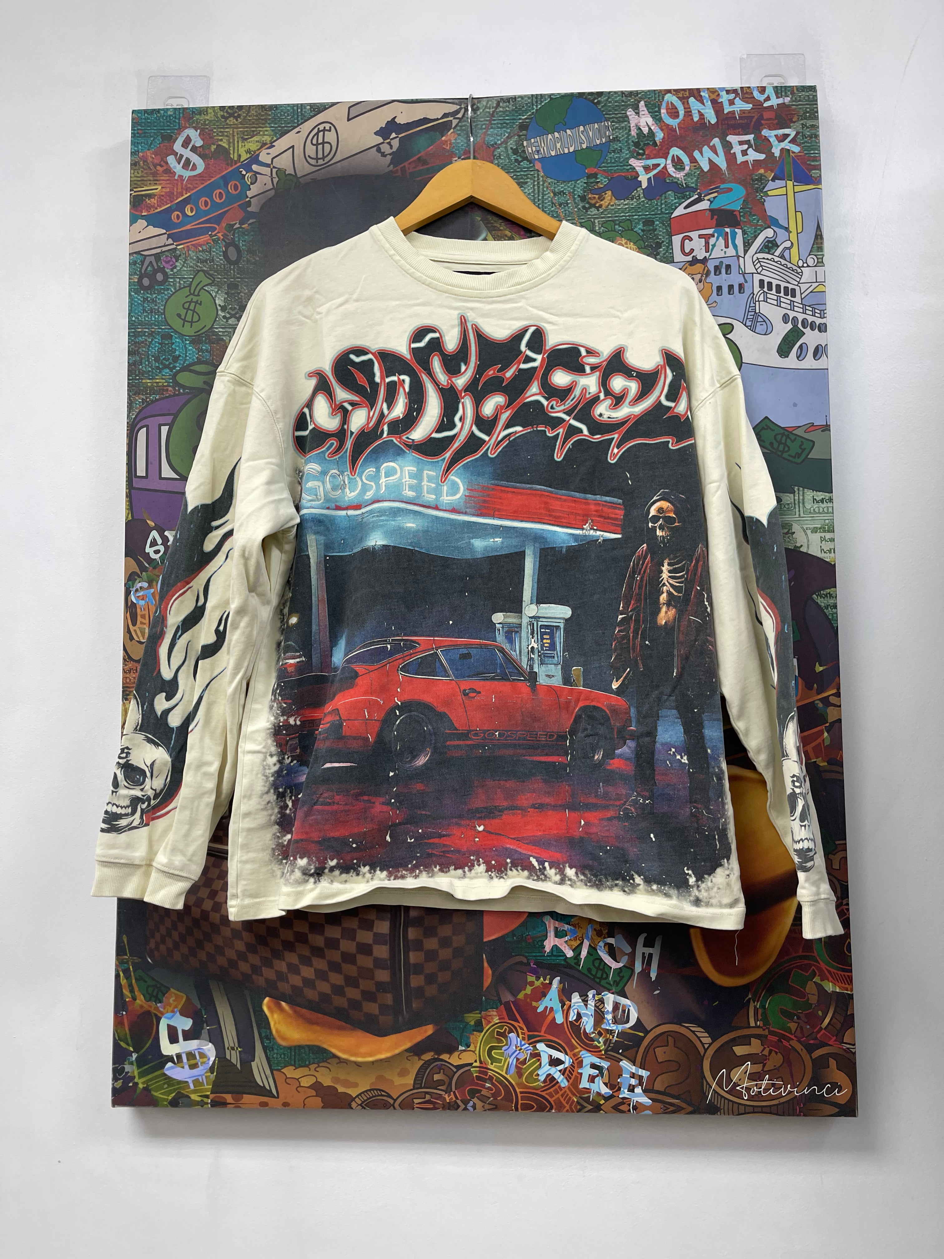 Godspeed Pit Stop Bone Long Sleeve
