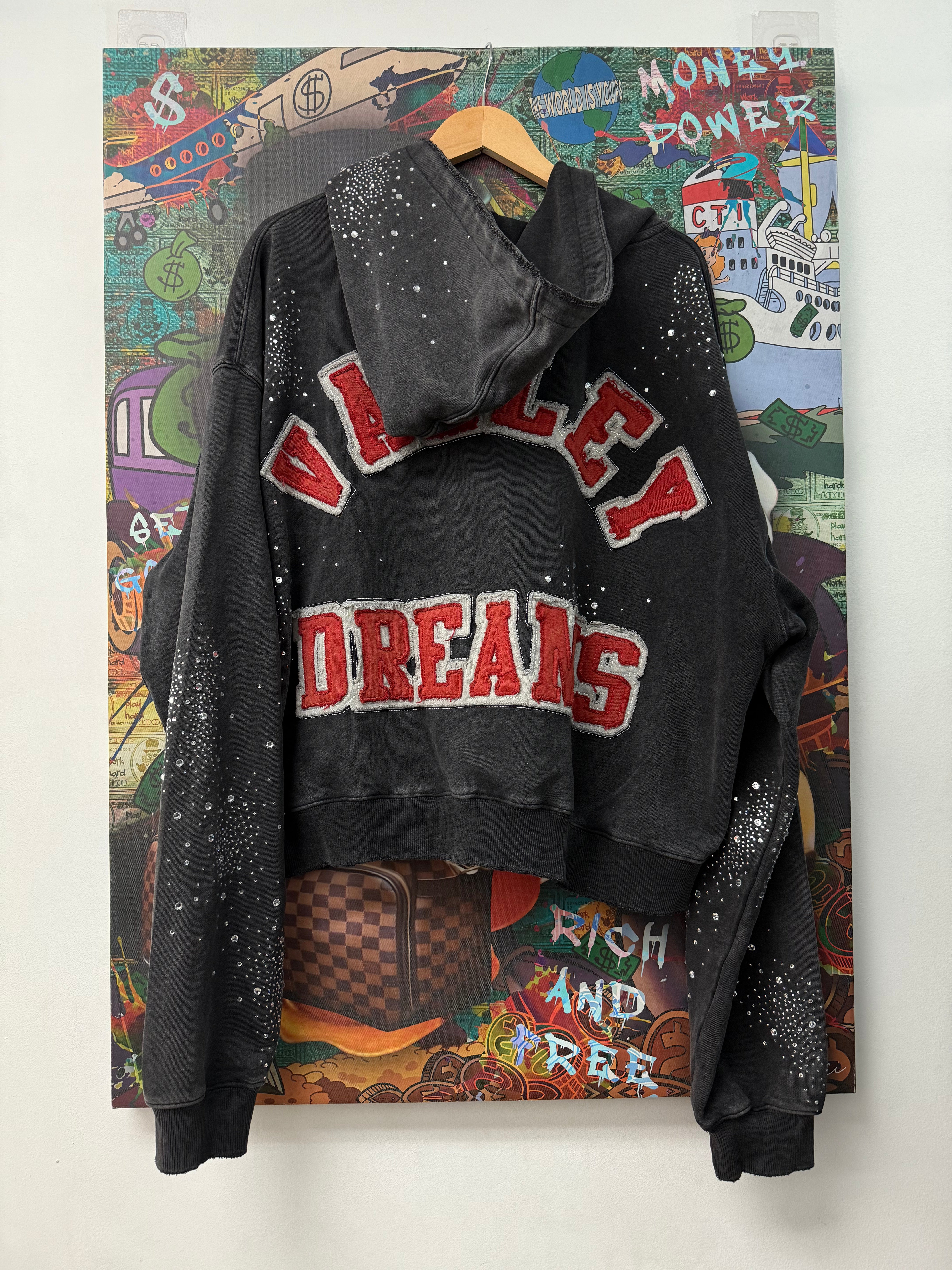 Vale Black Cluster Zip Up