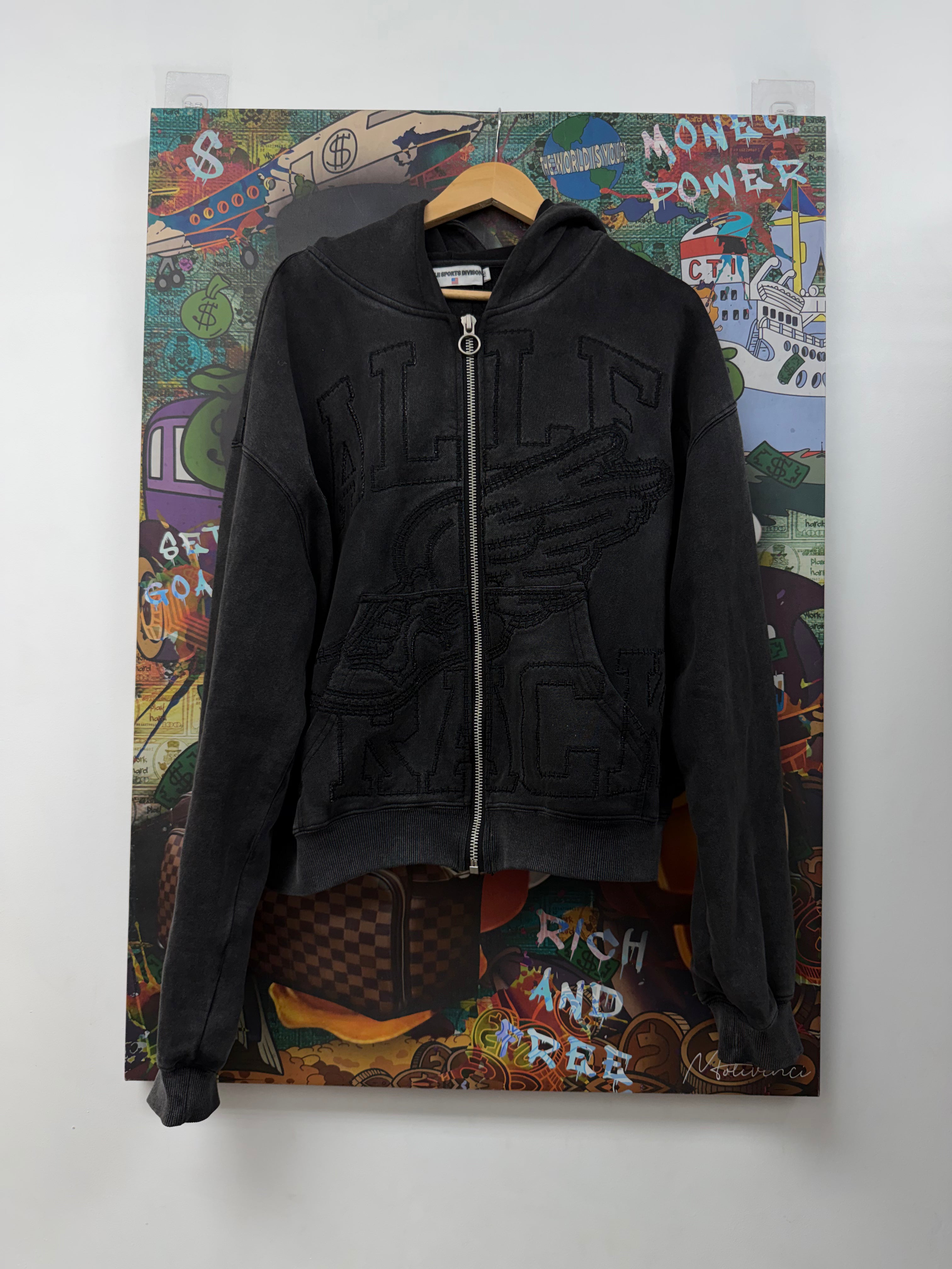 Vale Black Tonal Track Zip Up