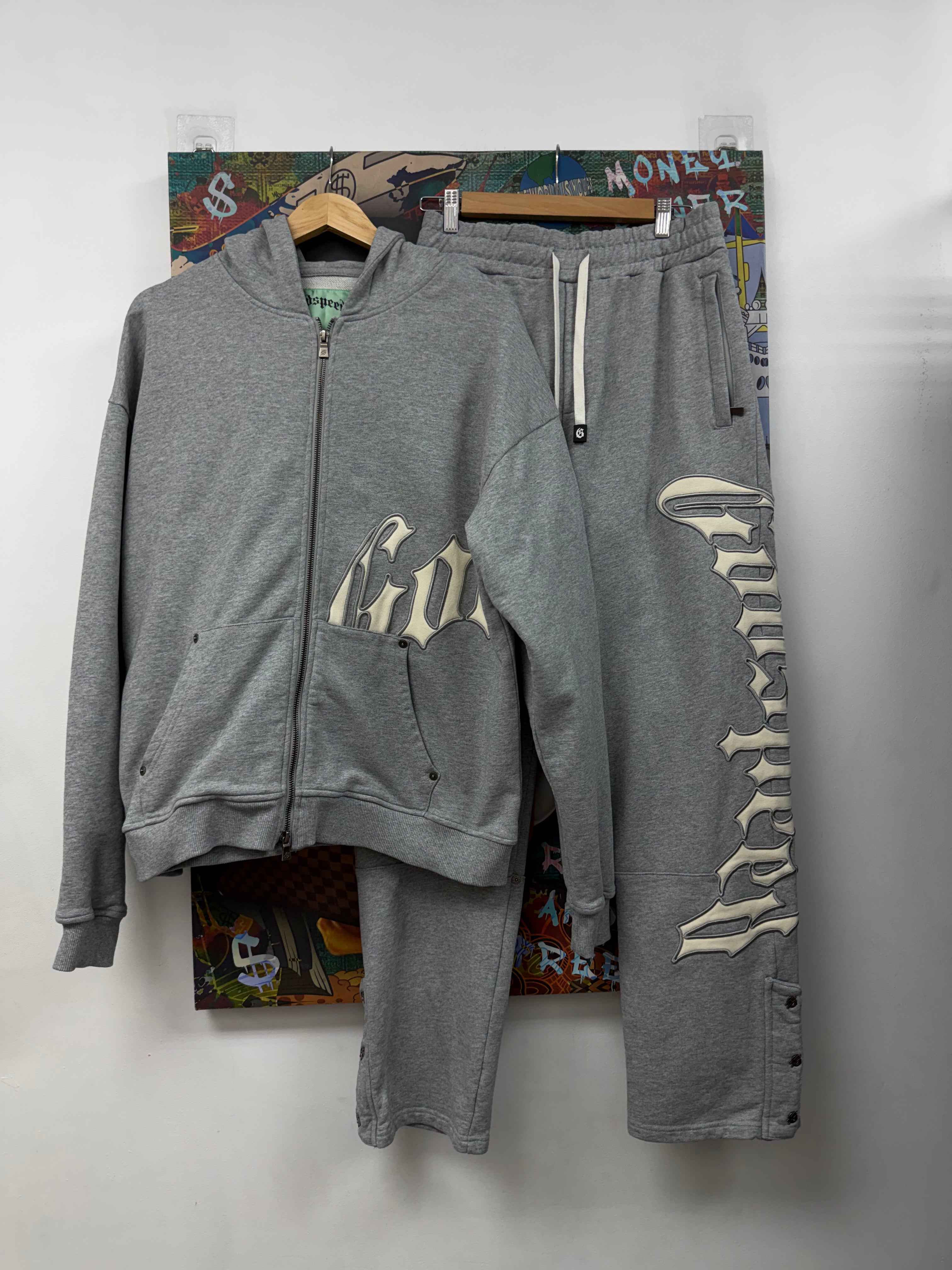 Godspeed Grey Cream OG Logo Sweatsuit