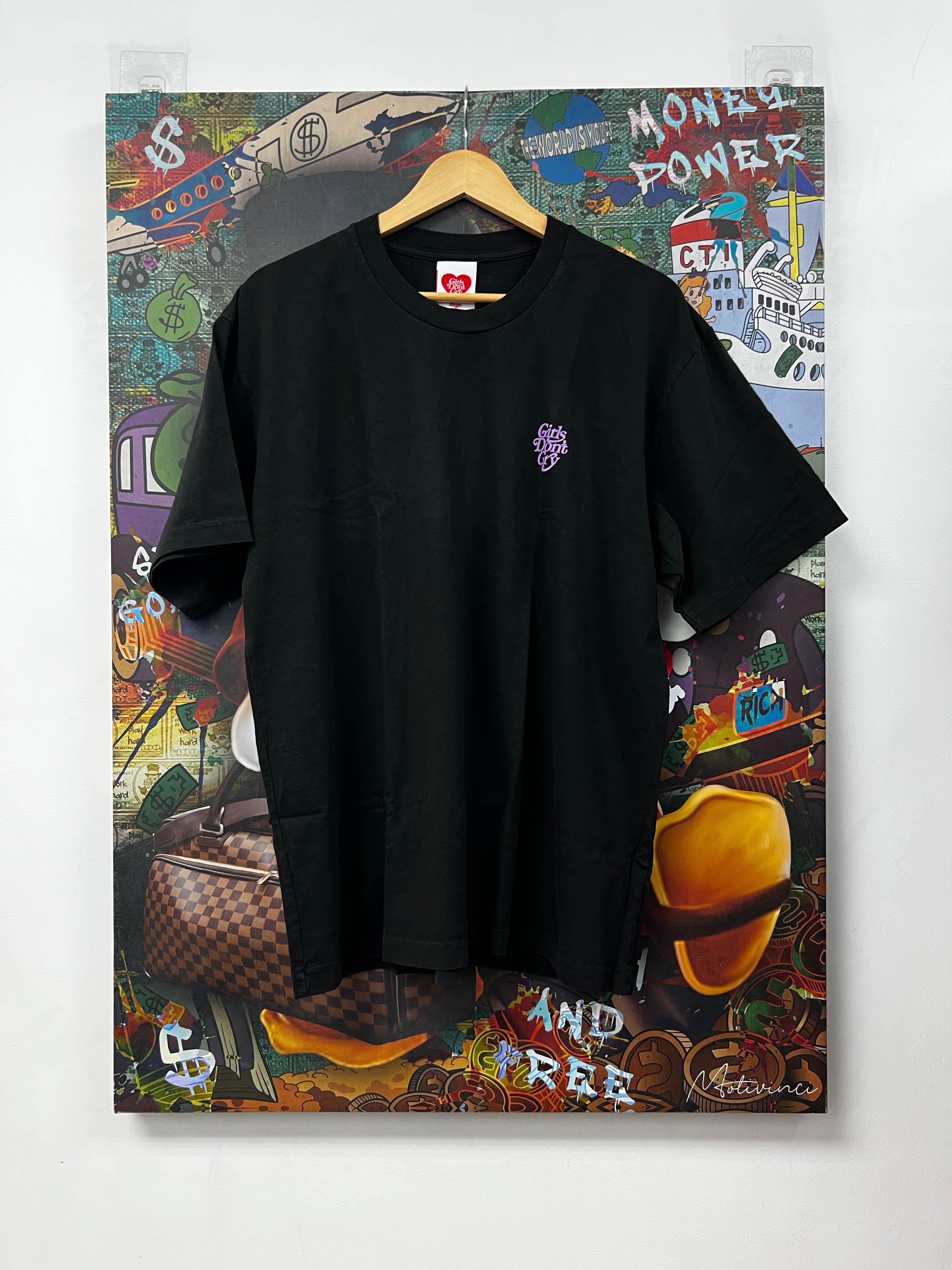 Girls Dont Cry Black Purple Logo Tee