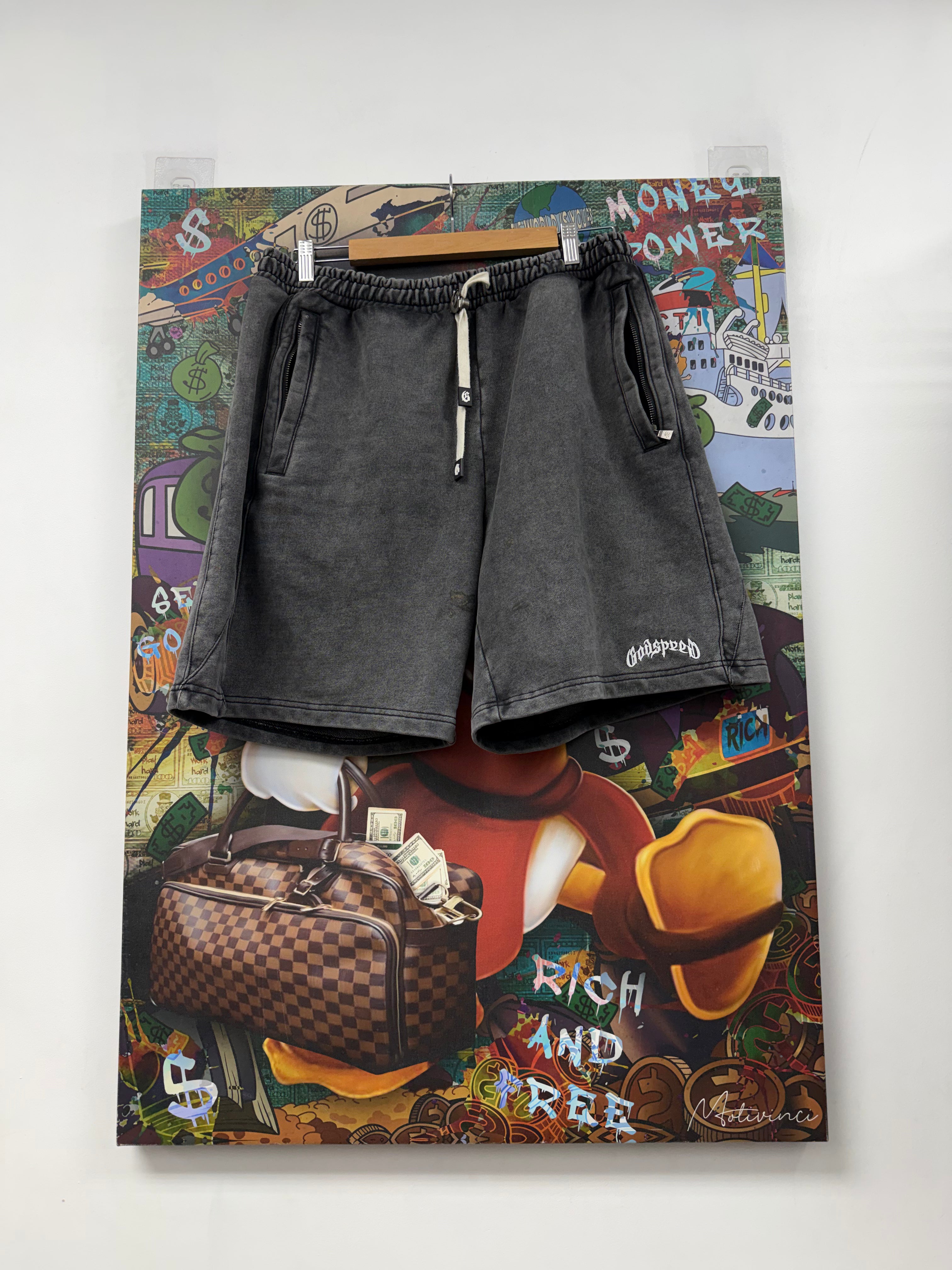Godspeed Grey White Shorts