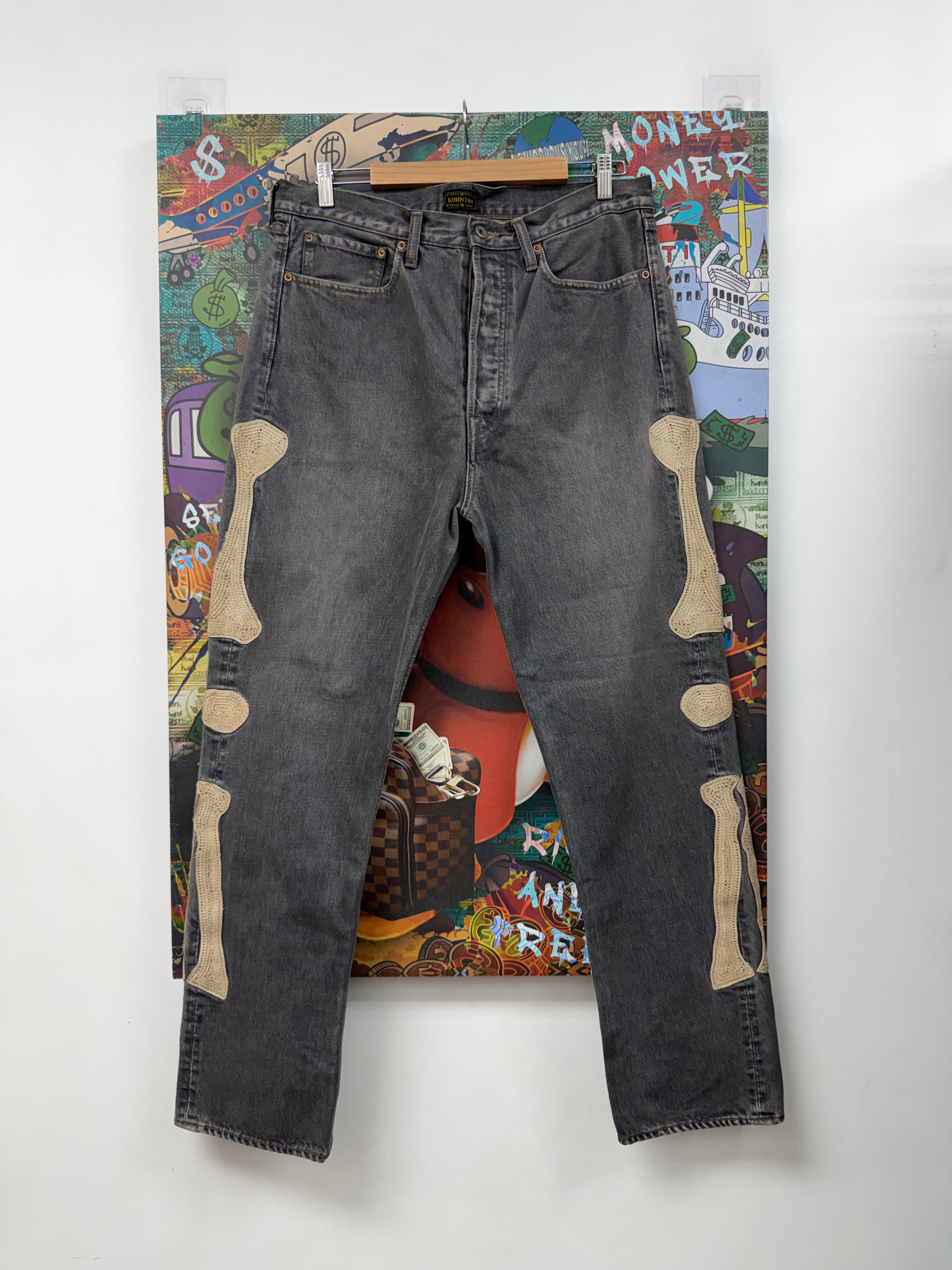 Kapital Grey Bone Jeans