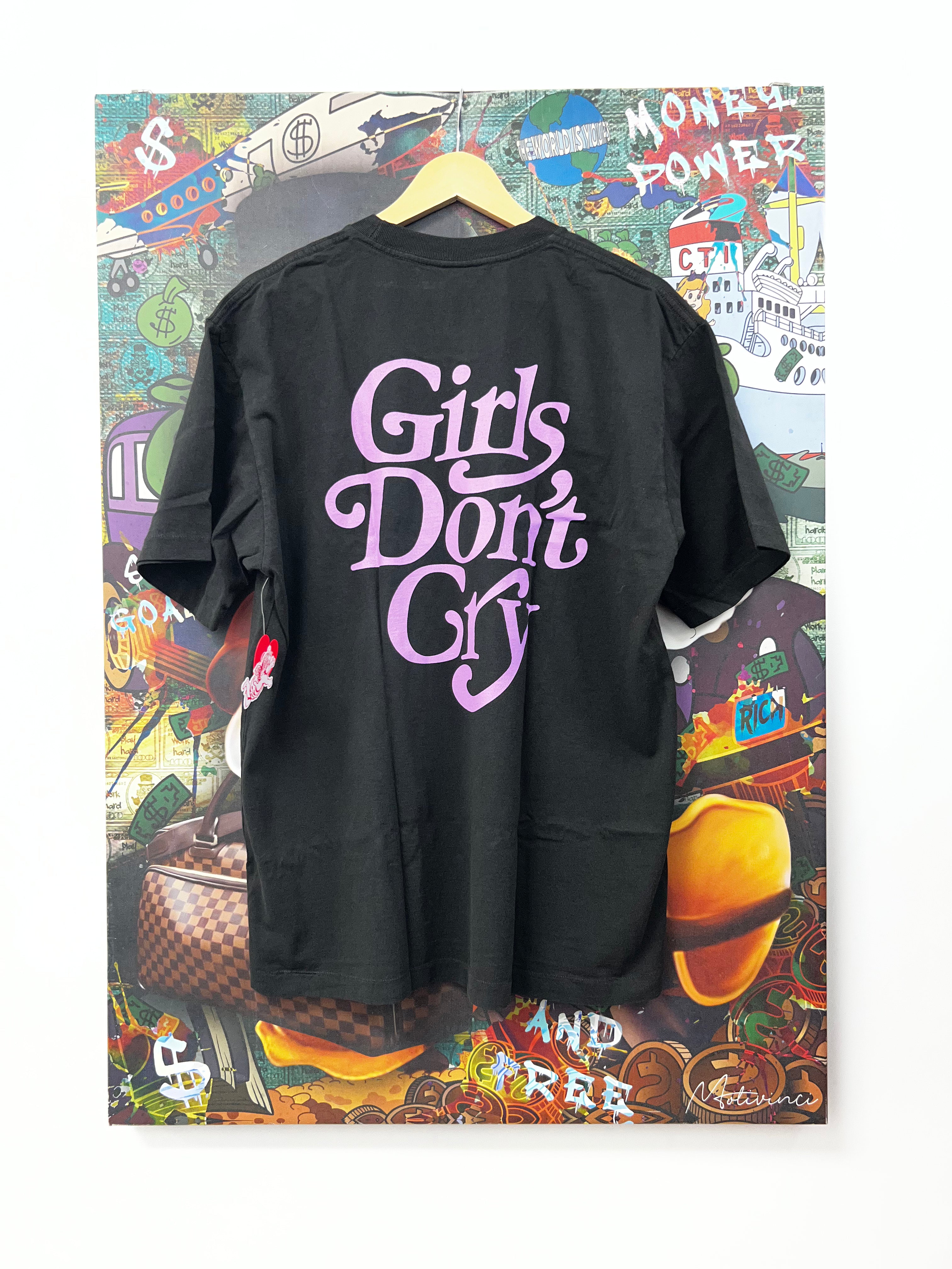 Girls Dont Cry Black Purple Logo Tee