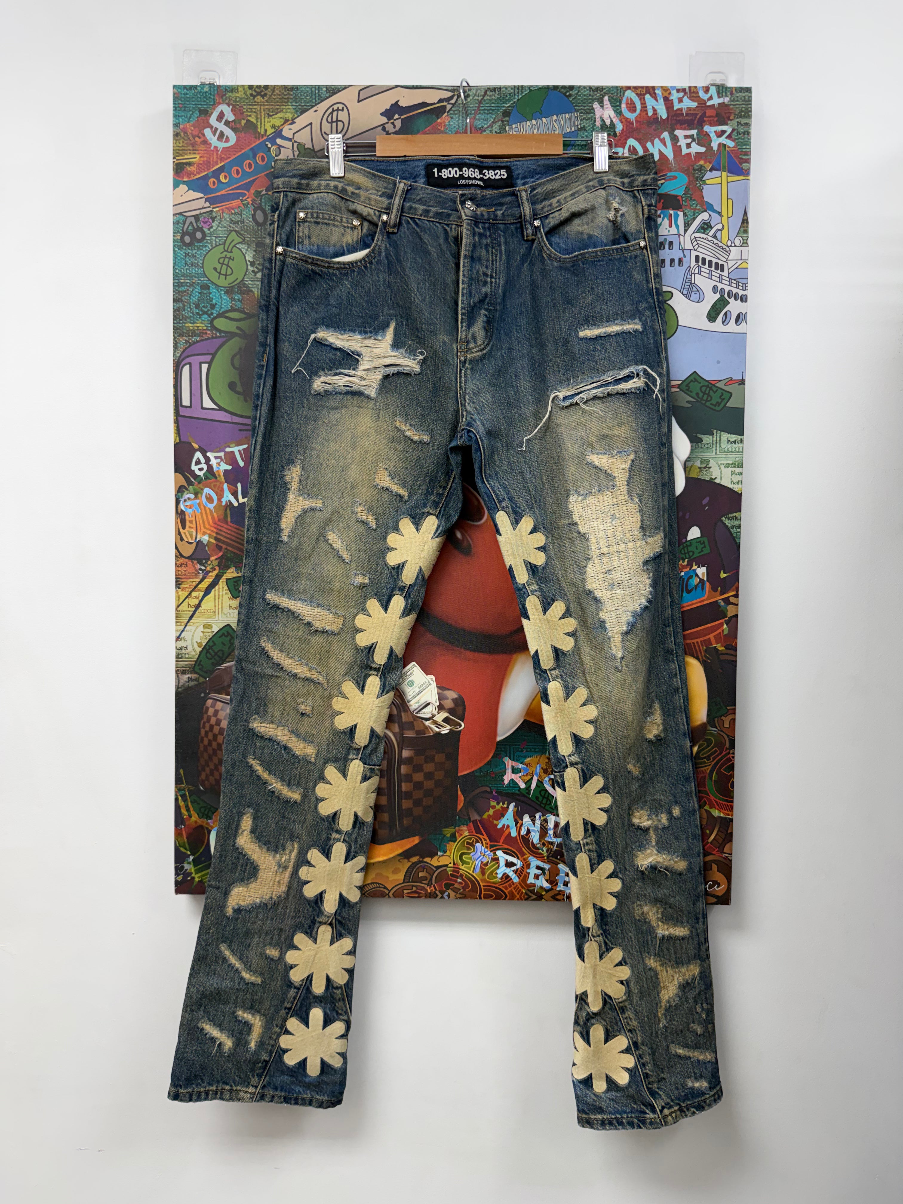 LOSTSHDWS Rust Wash Jeans