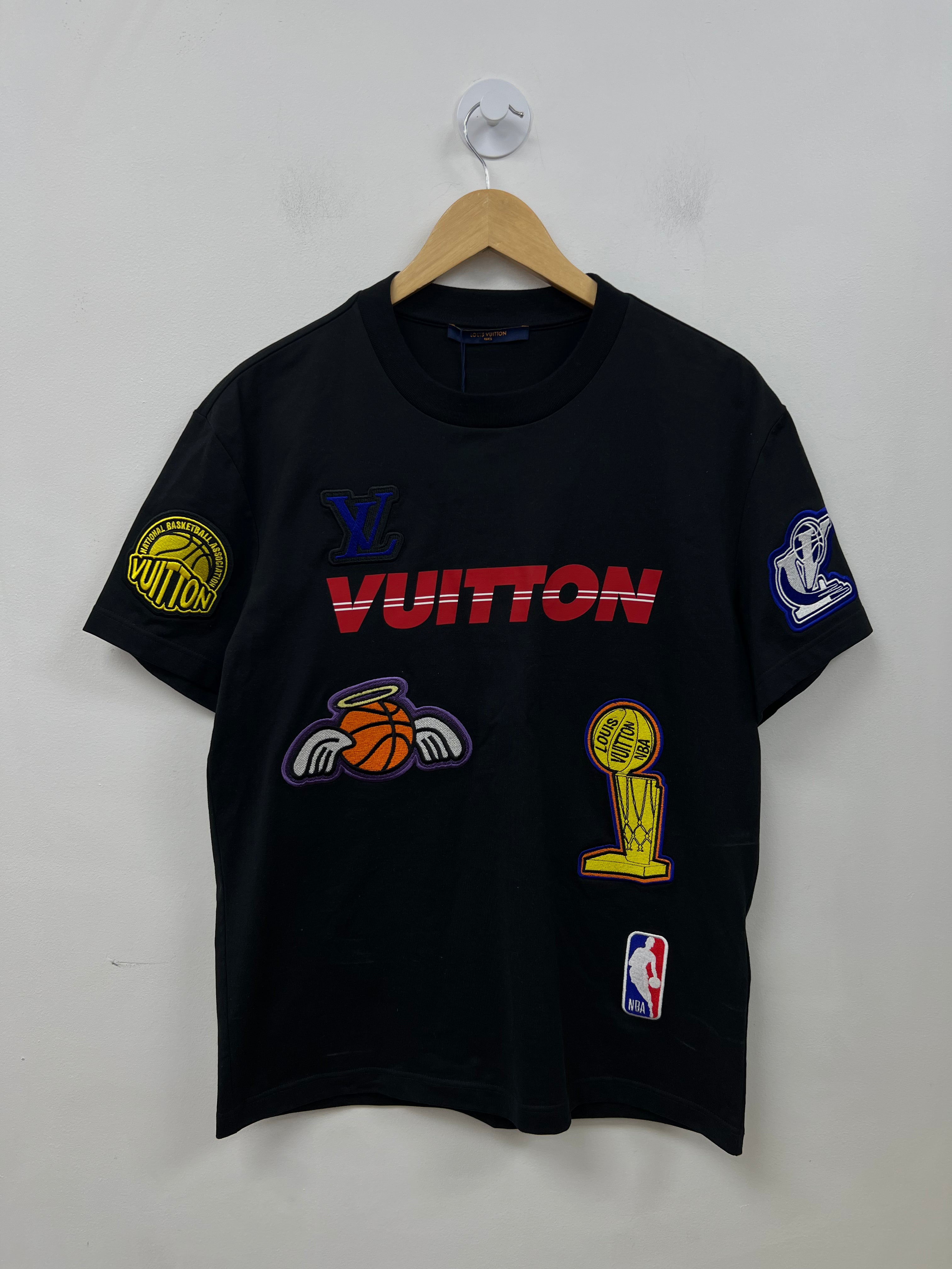 Louis Vuitton x NBA Black Multi Logos Tee