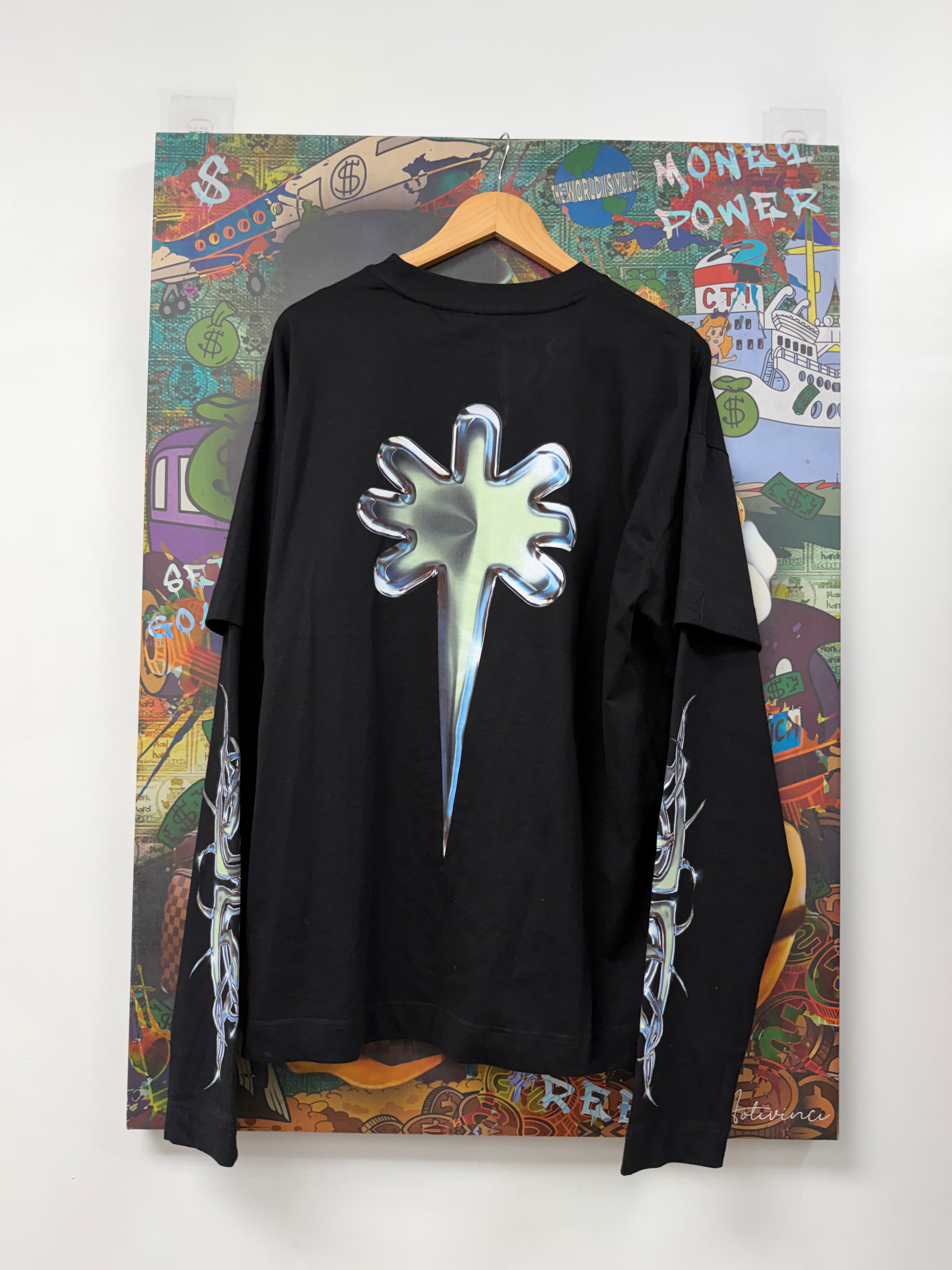 LOST SHDWS Black Chrome Double Layered Long Sleeve