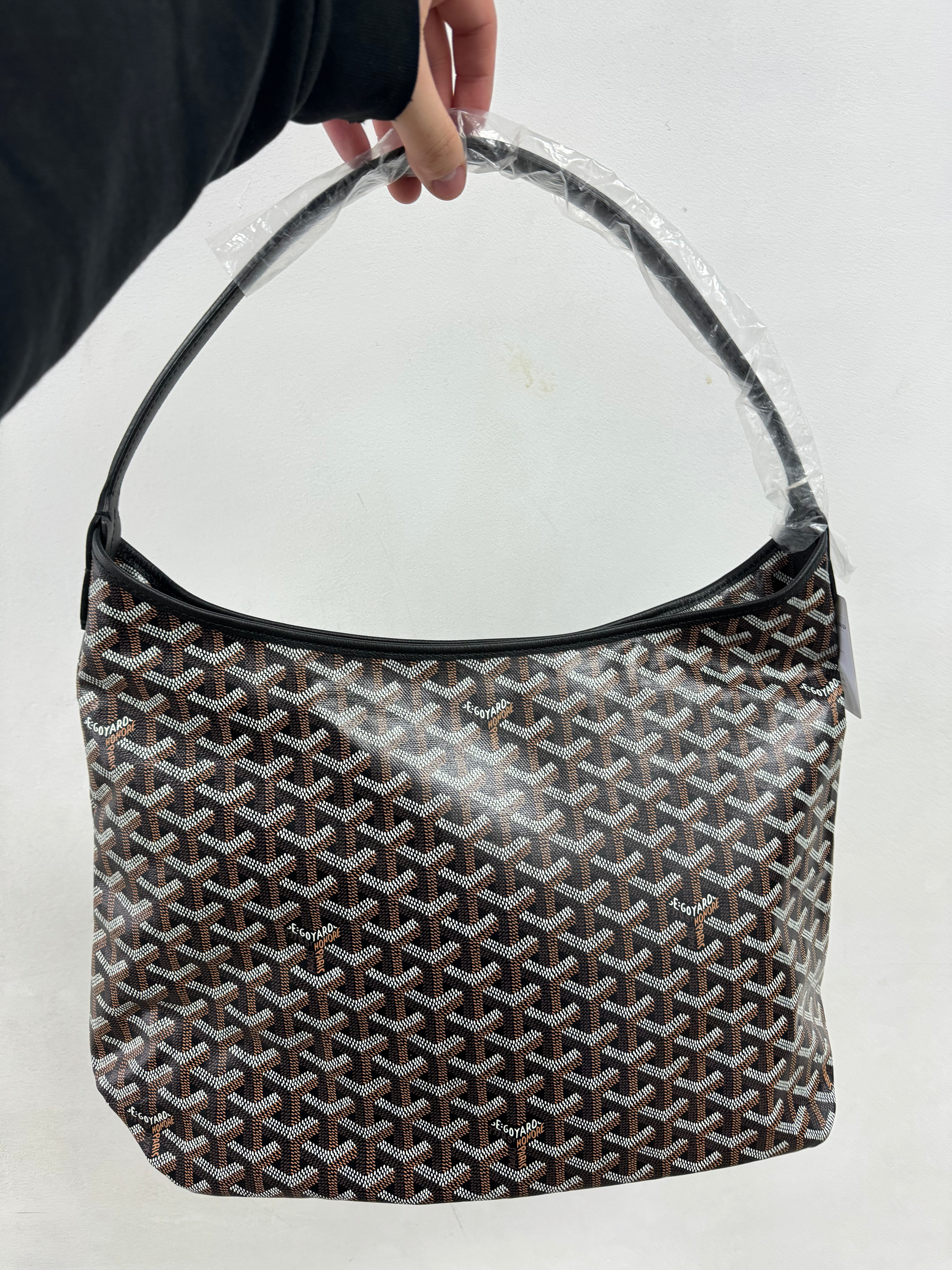Goyard Black Boheme Hobo Tote Bag