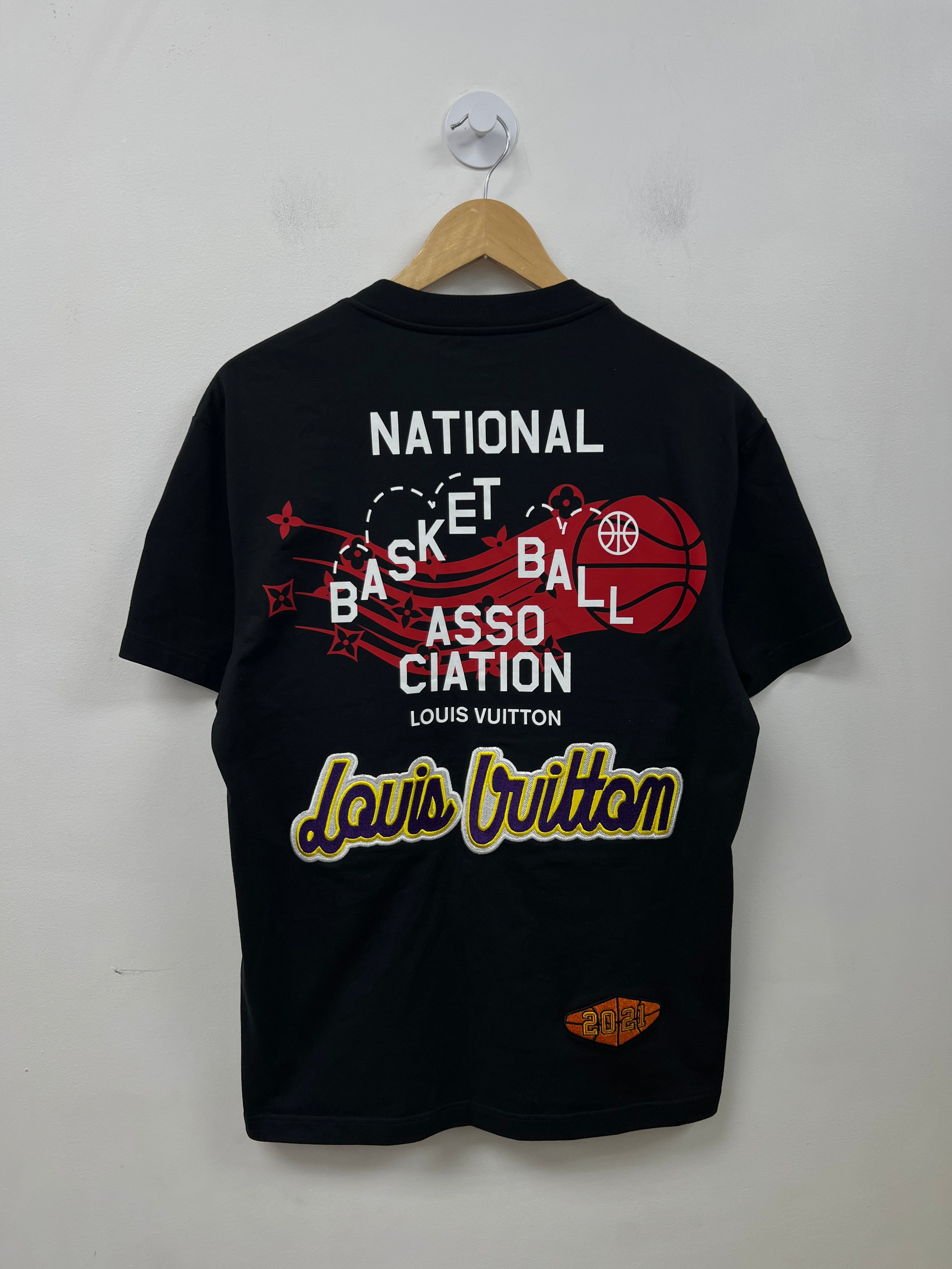 Louis Vuitton x NBA Black Multi Logos Tee