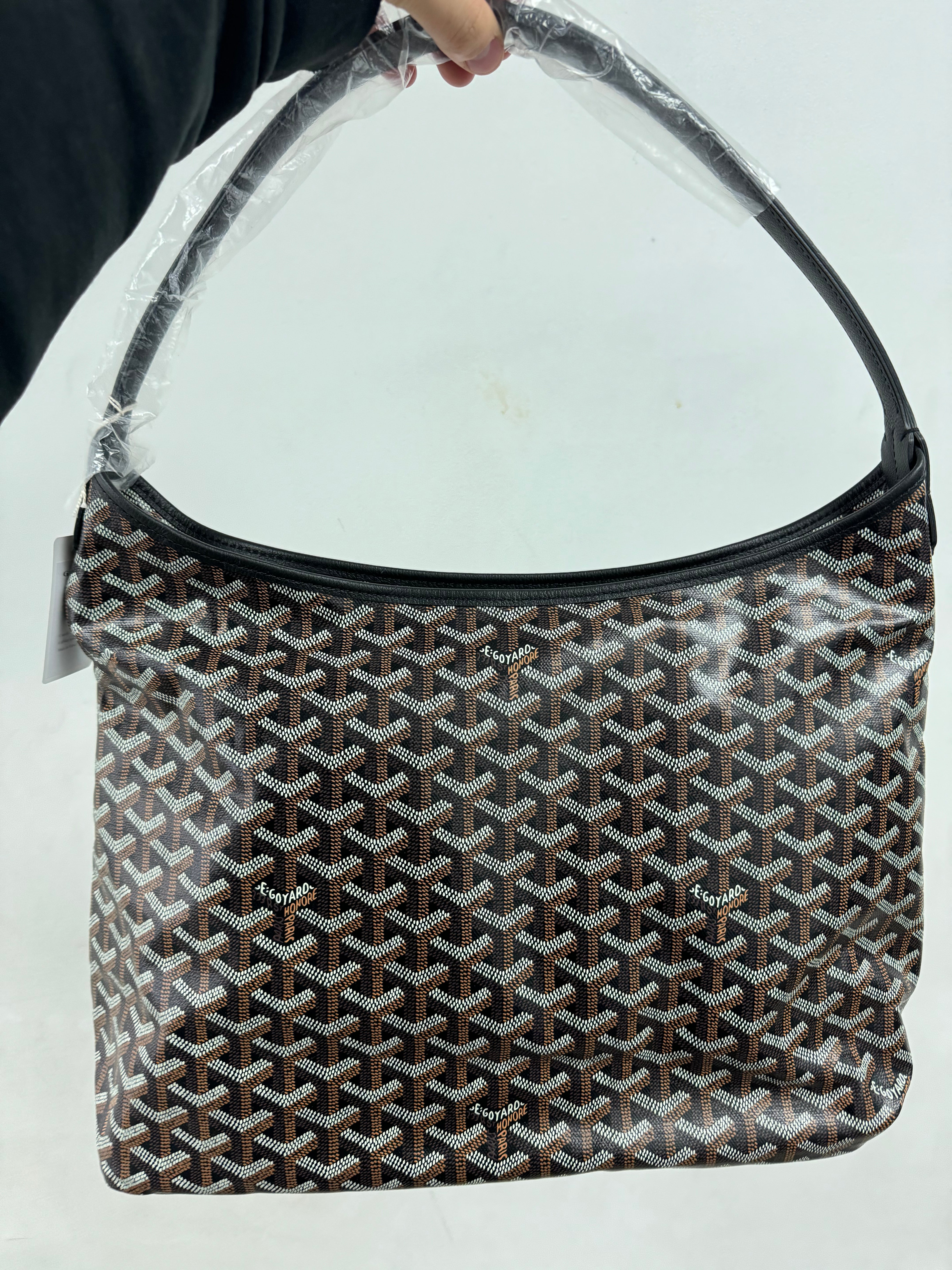 Goyard Black Boheme Hobo Tote Bag