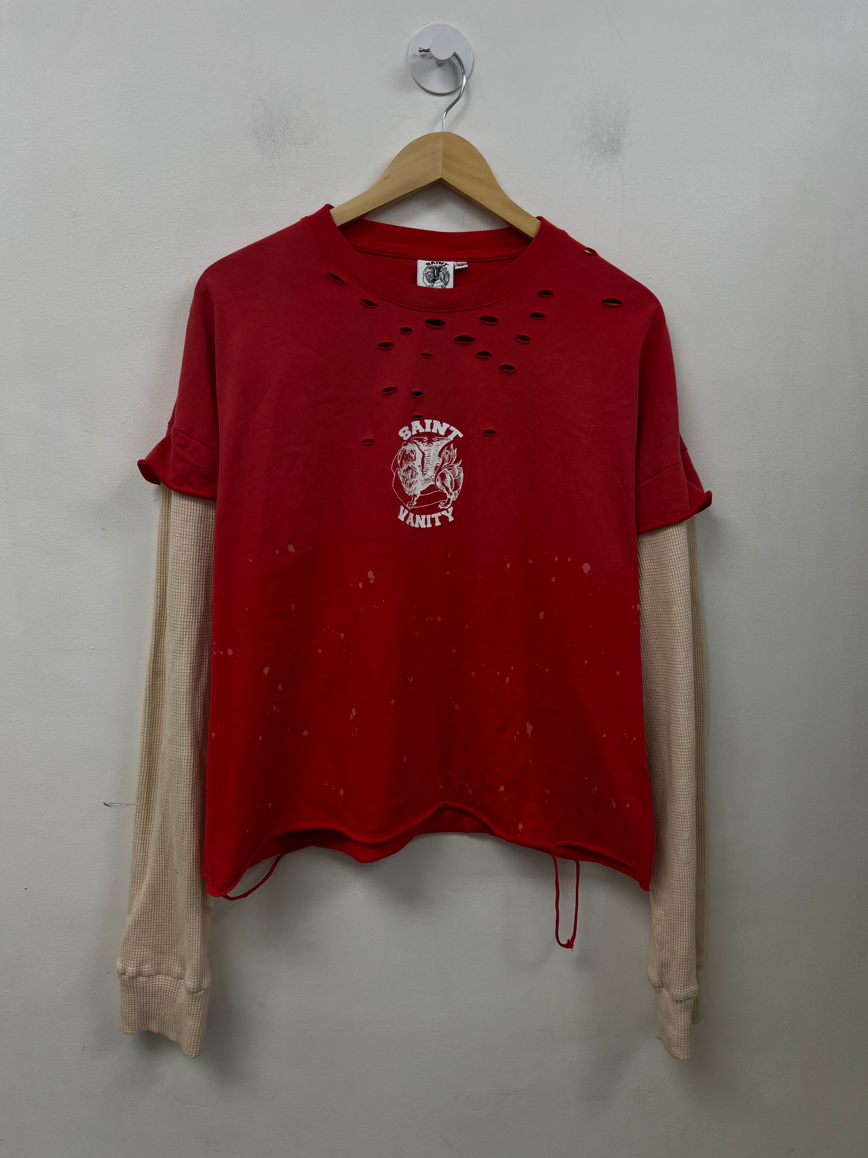 Saint Vanity Red Cream Cut Off Thermal