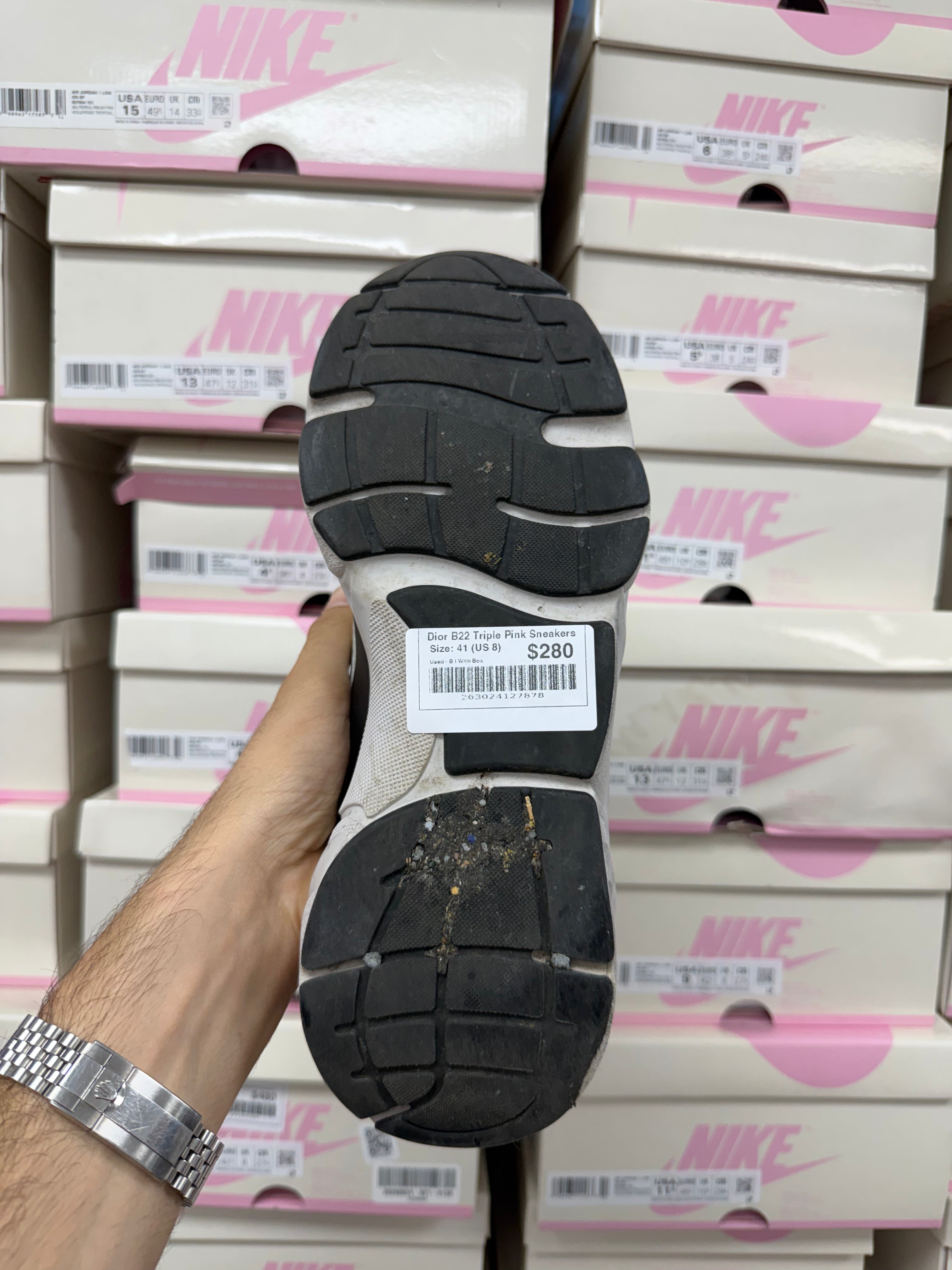 Dior B22 Triple Pink Sneakers