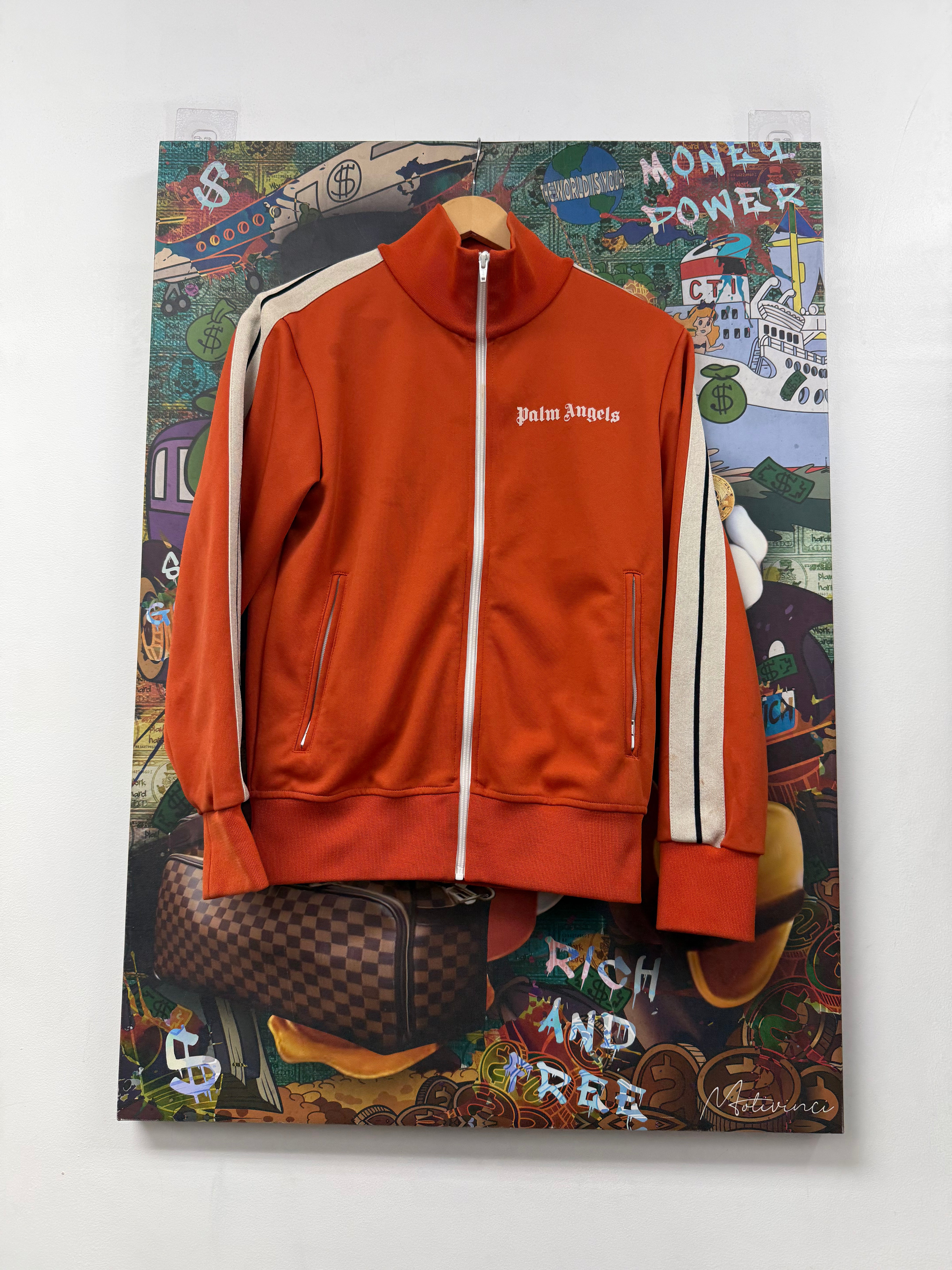 Palm Angels Orange Cream Track Jacket