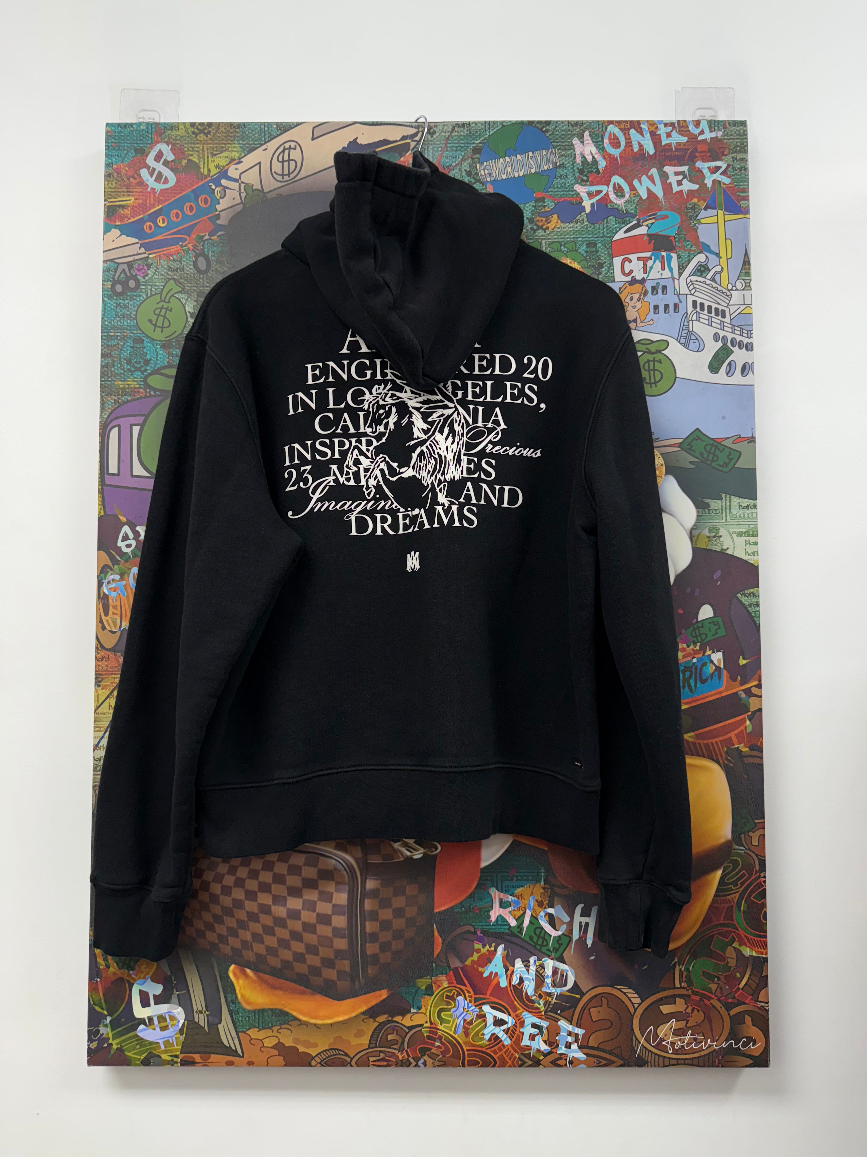 Amiri Black Precious Memories Hoodie