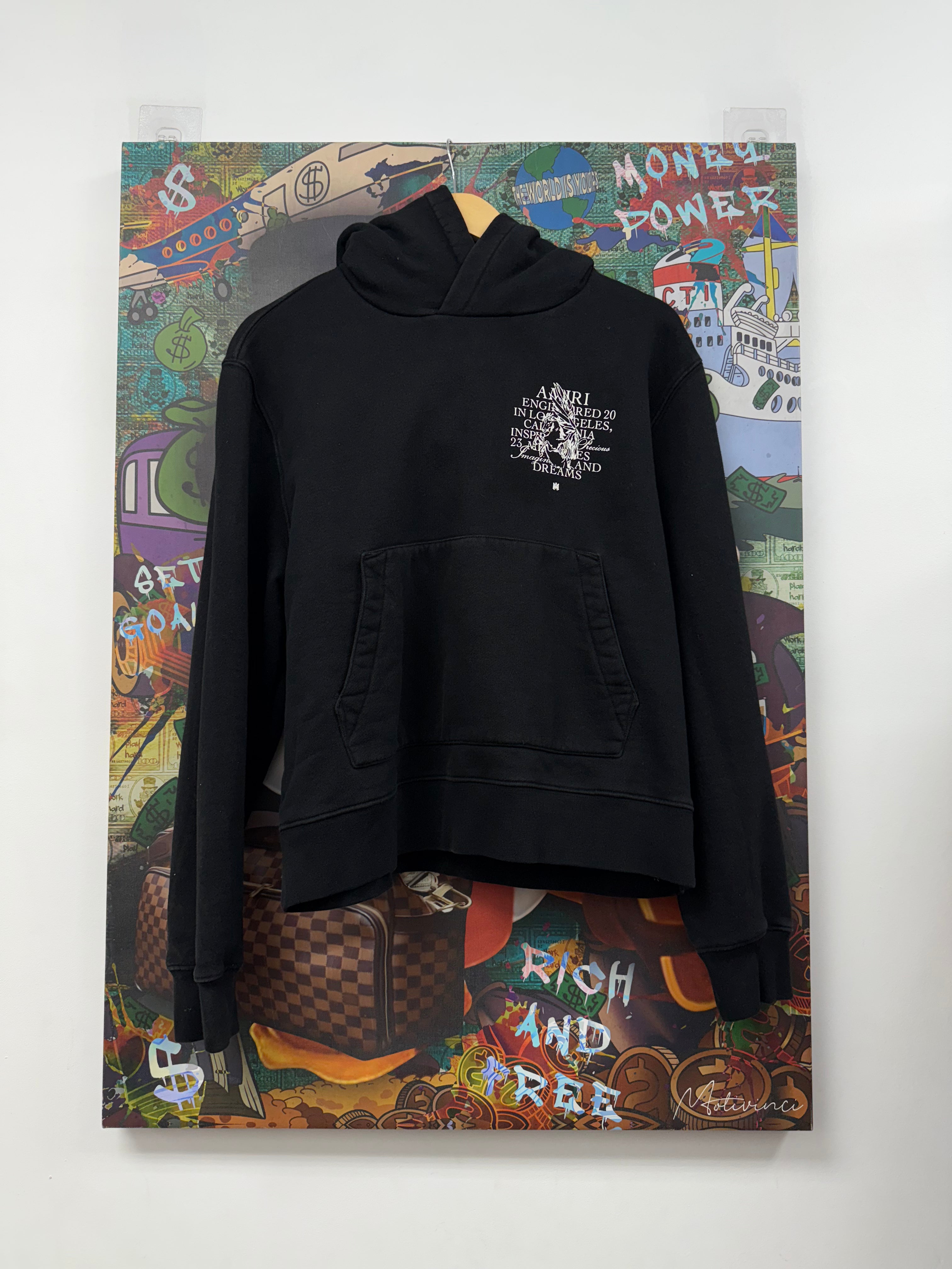 Amiri Black Precious Memories Hoodie