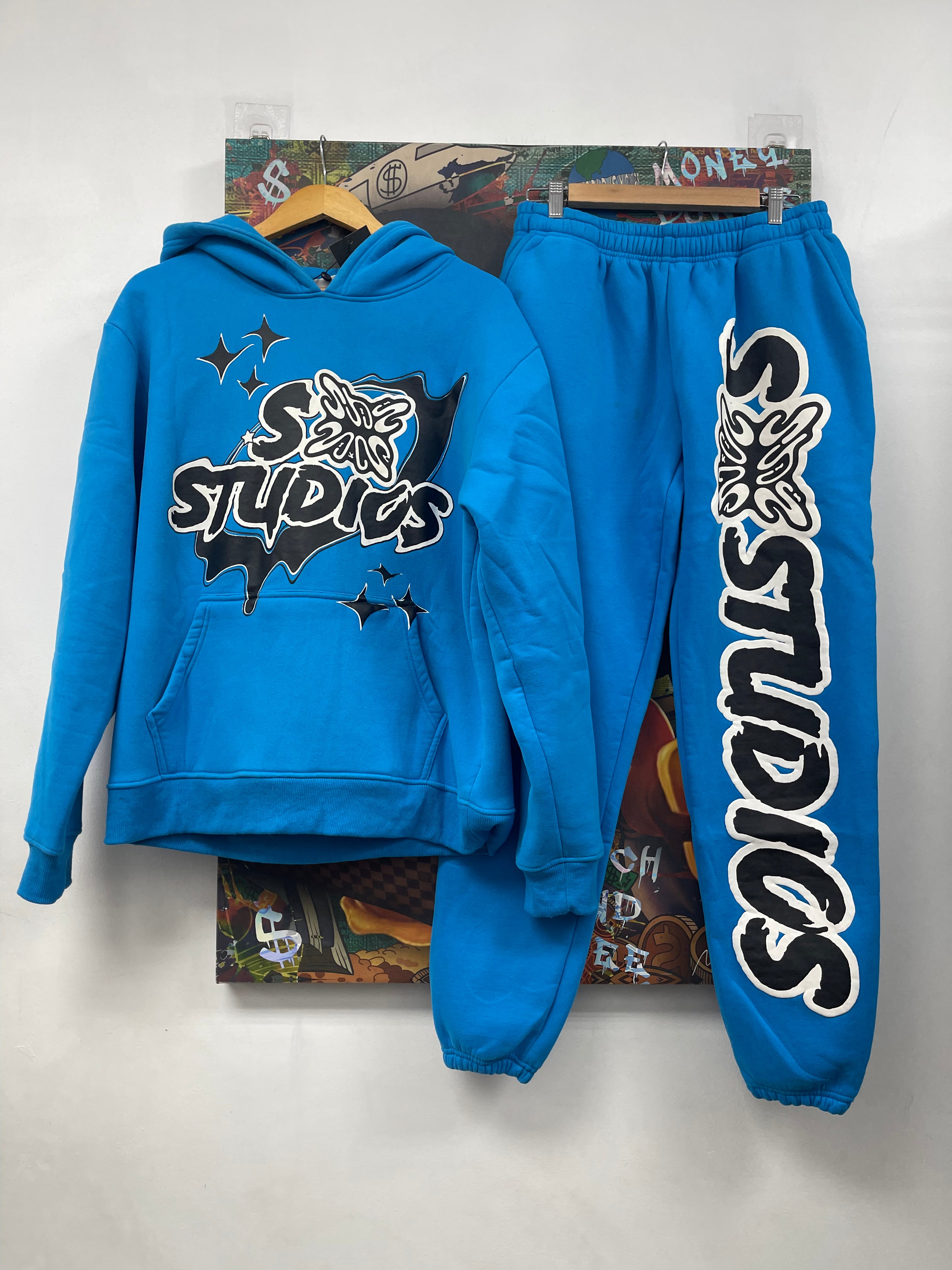 SB Studios Blue Black Logo Sweatsuit