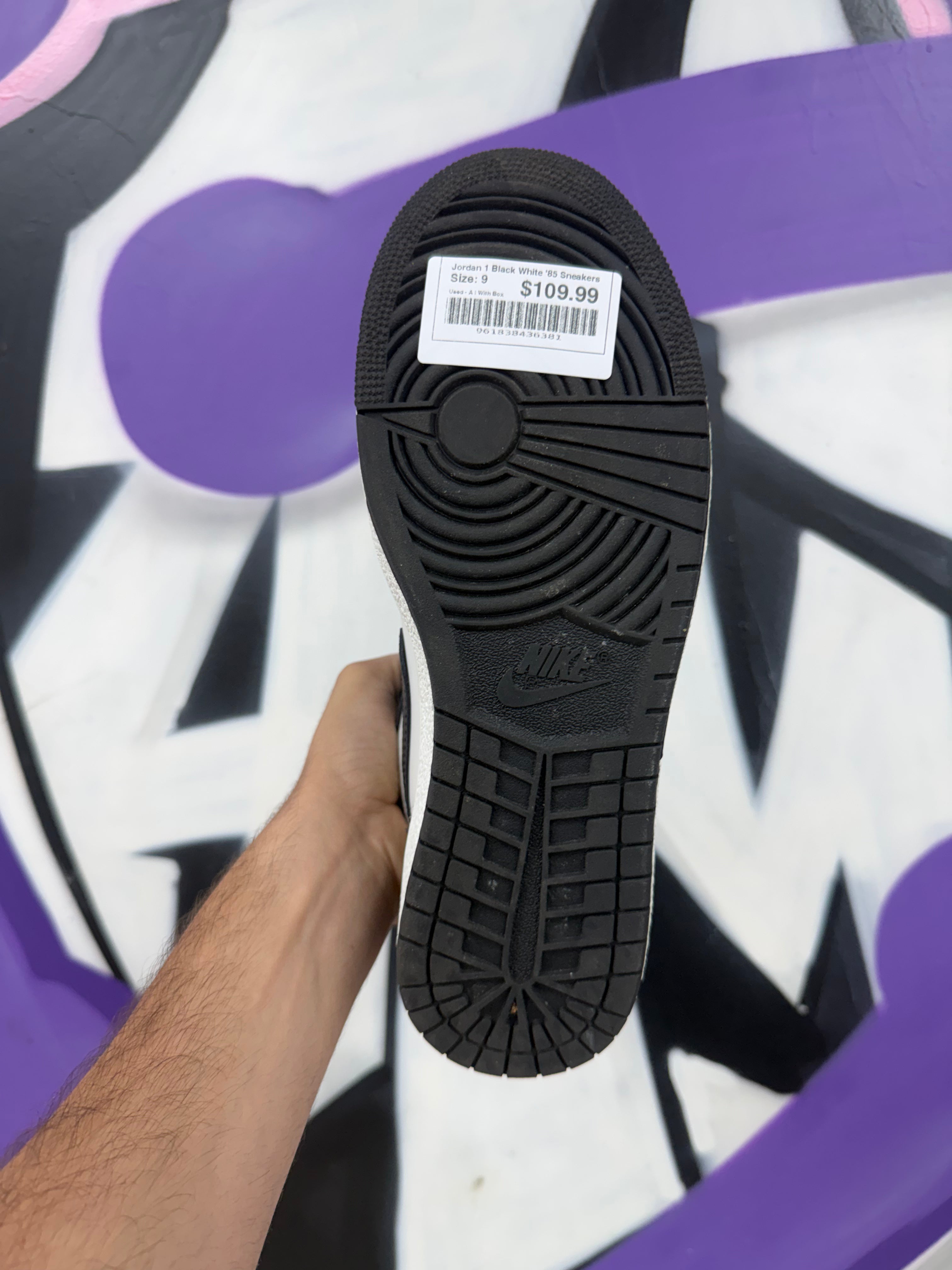 Jordan 1 Black White '85 Sneakers