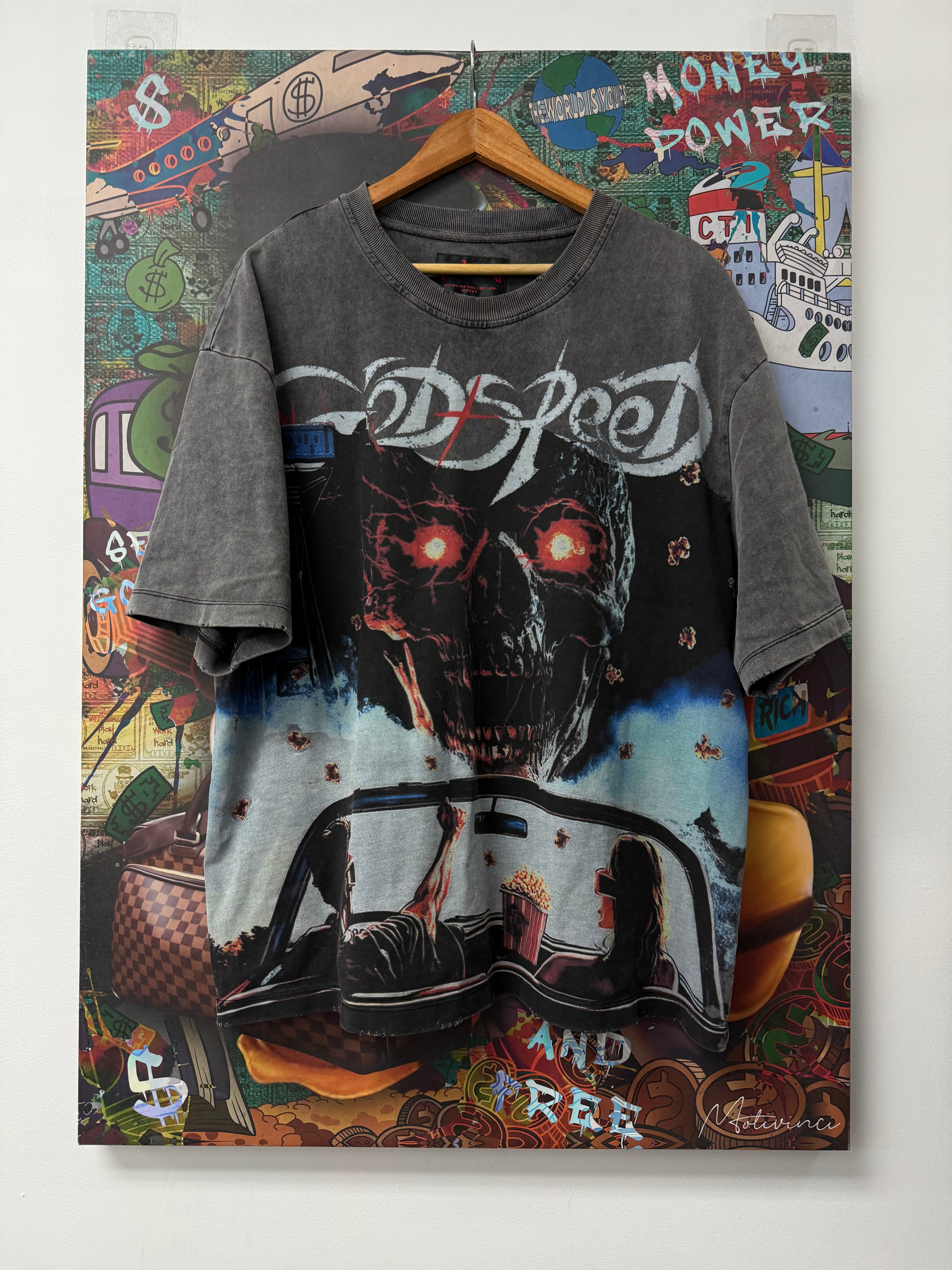 Godspeed Vandal Tee Grey Wash New Tags