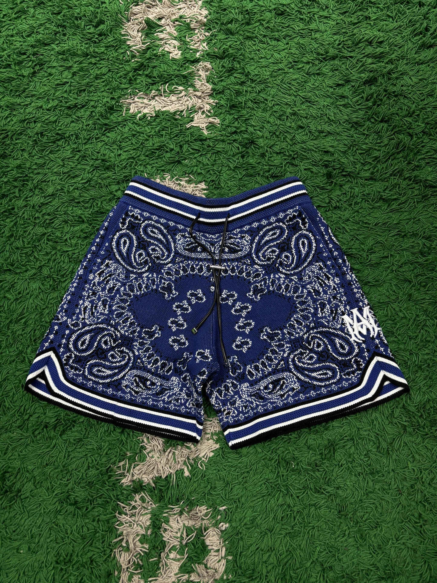 Amiri Shorts B-Ball Bandana Blue