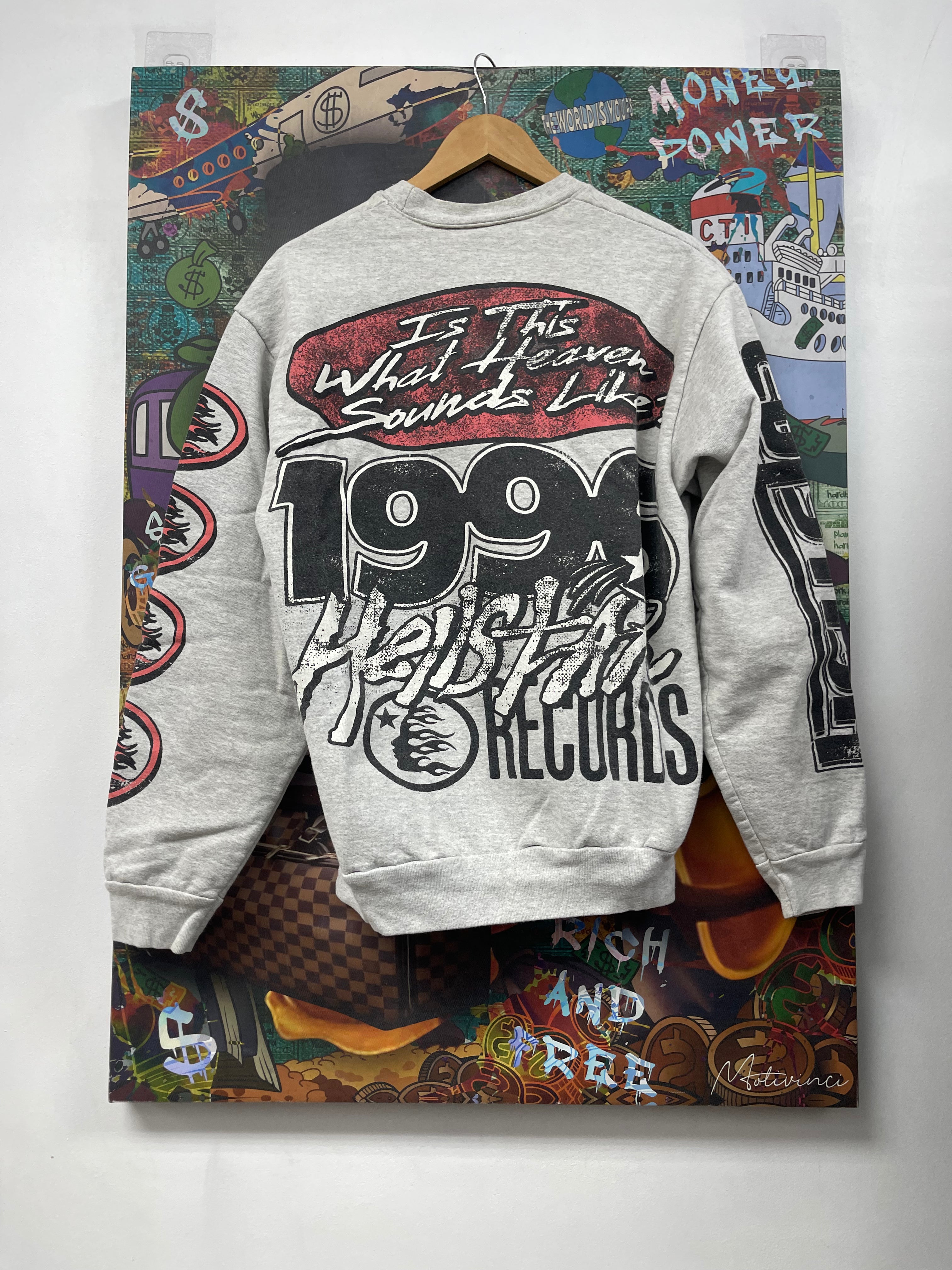 Hellstar Grey Face Crewneck