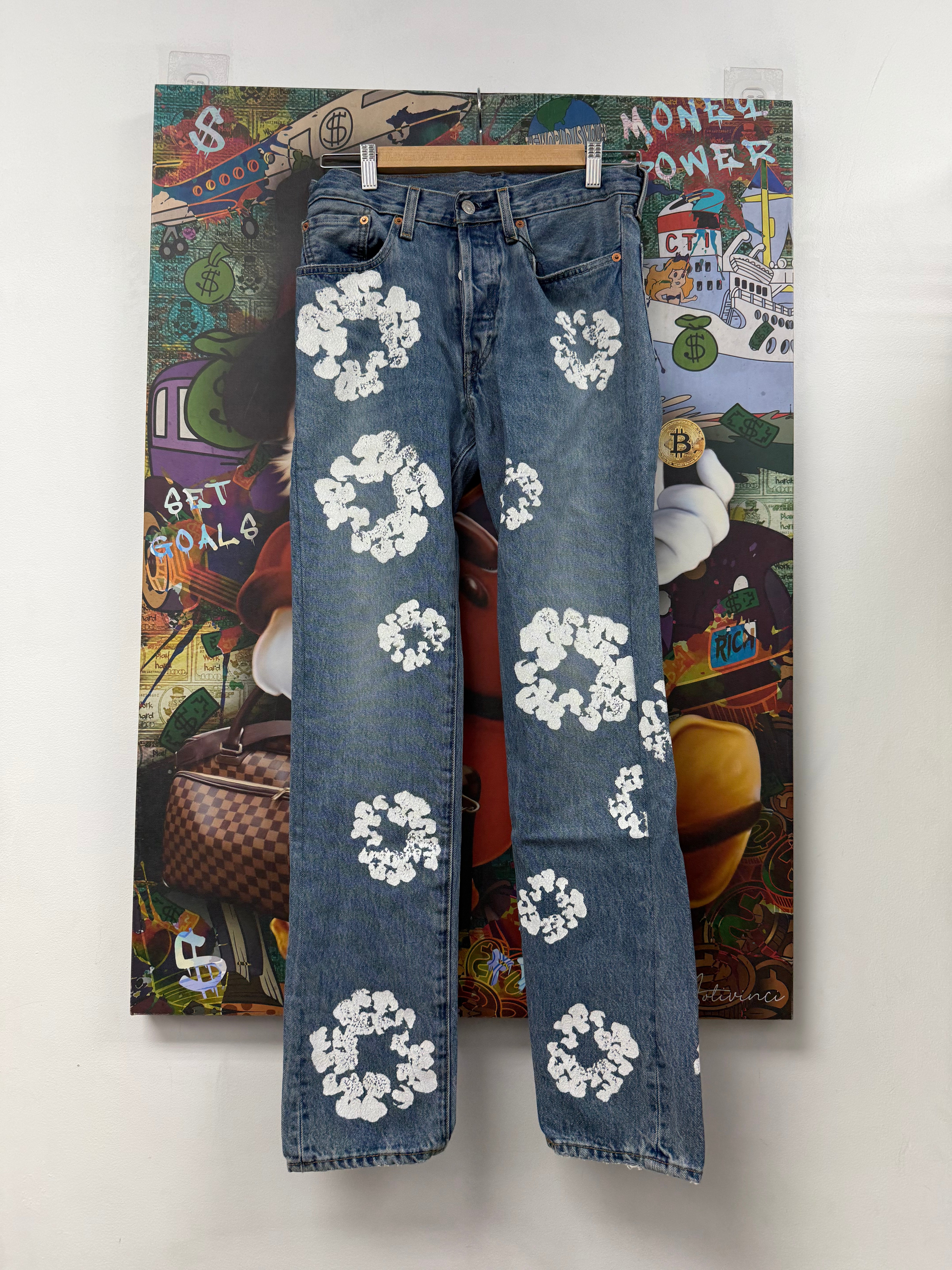 Denim Tears Light Wash Wreath Jeans