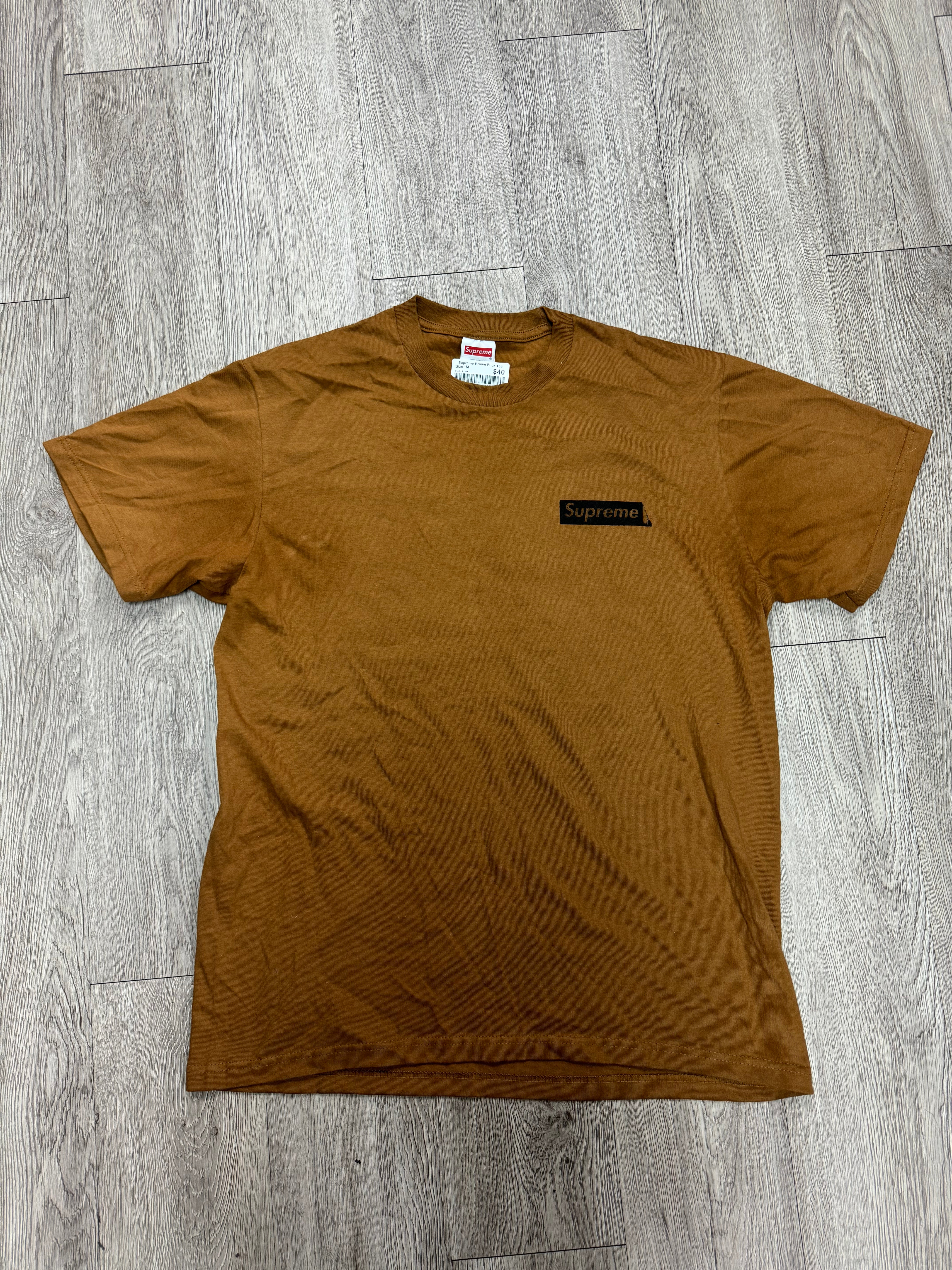 Supreme Brown Fuck Tee