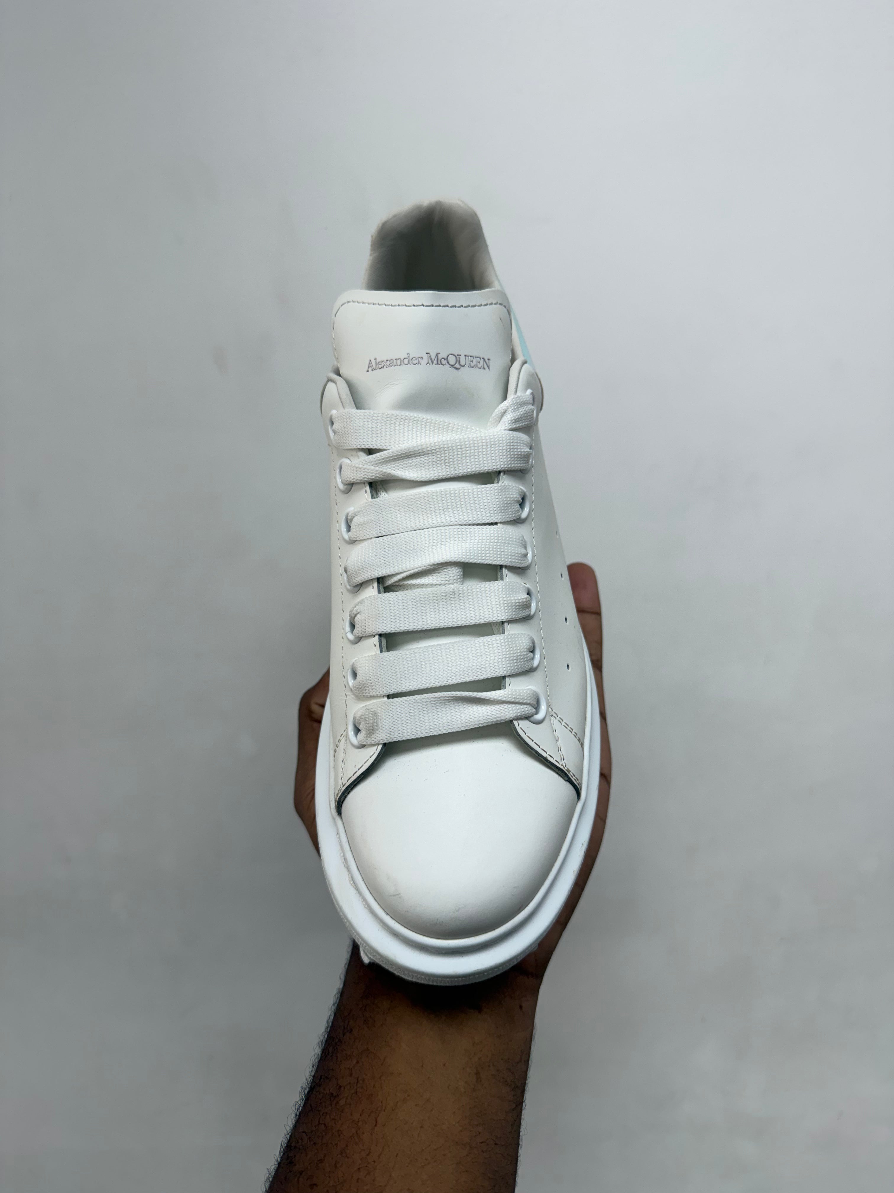 Alexander Mcqueen White Monochrome Oversized Sneakers