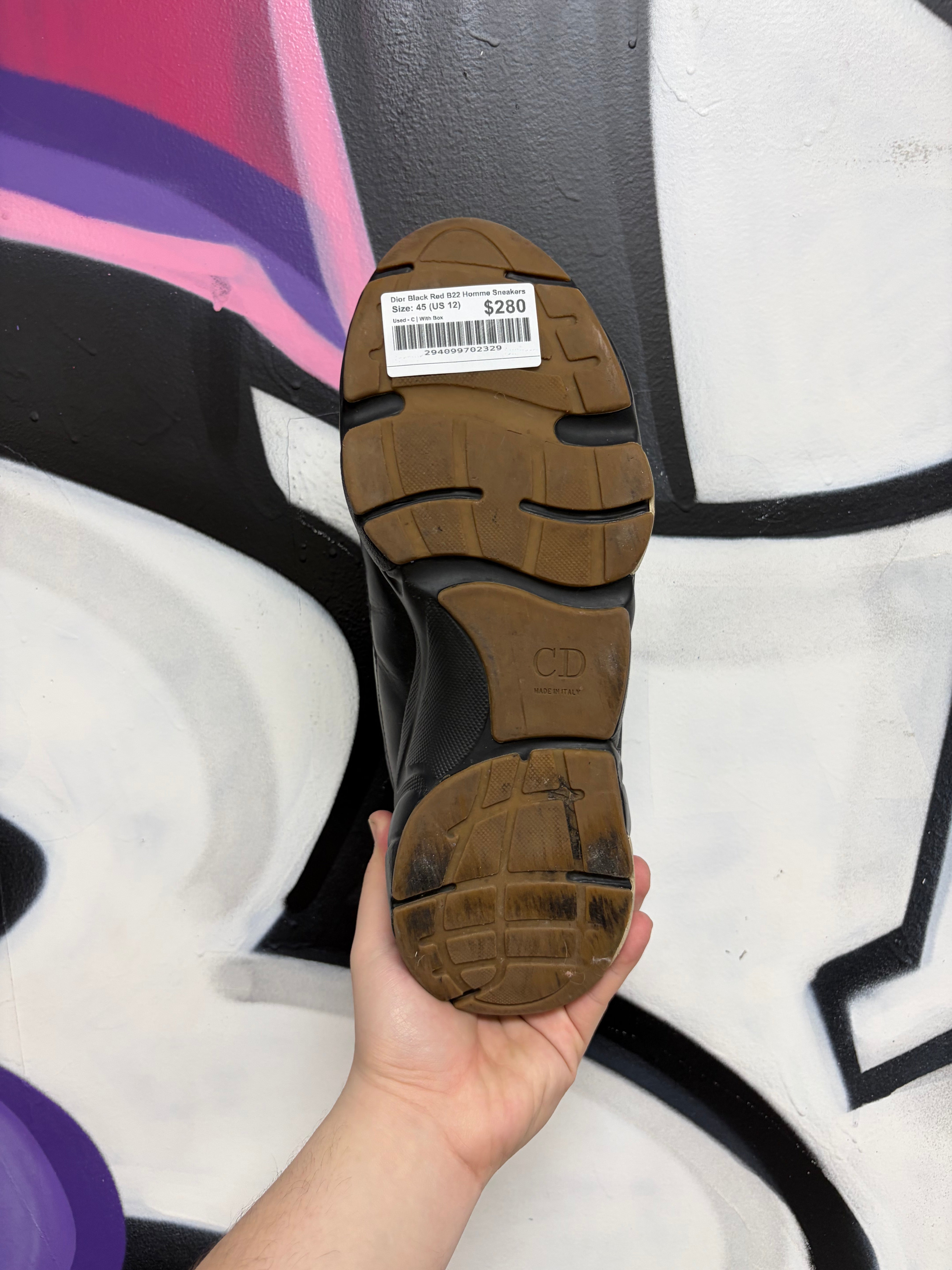 Dior Black Red B22 Homme Sneakers