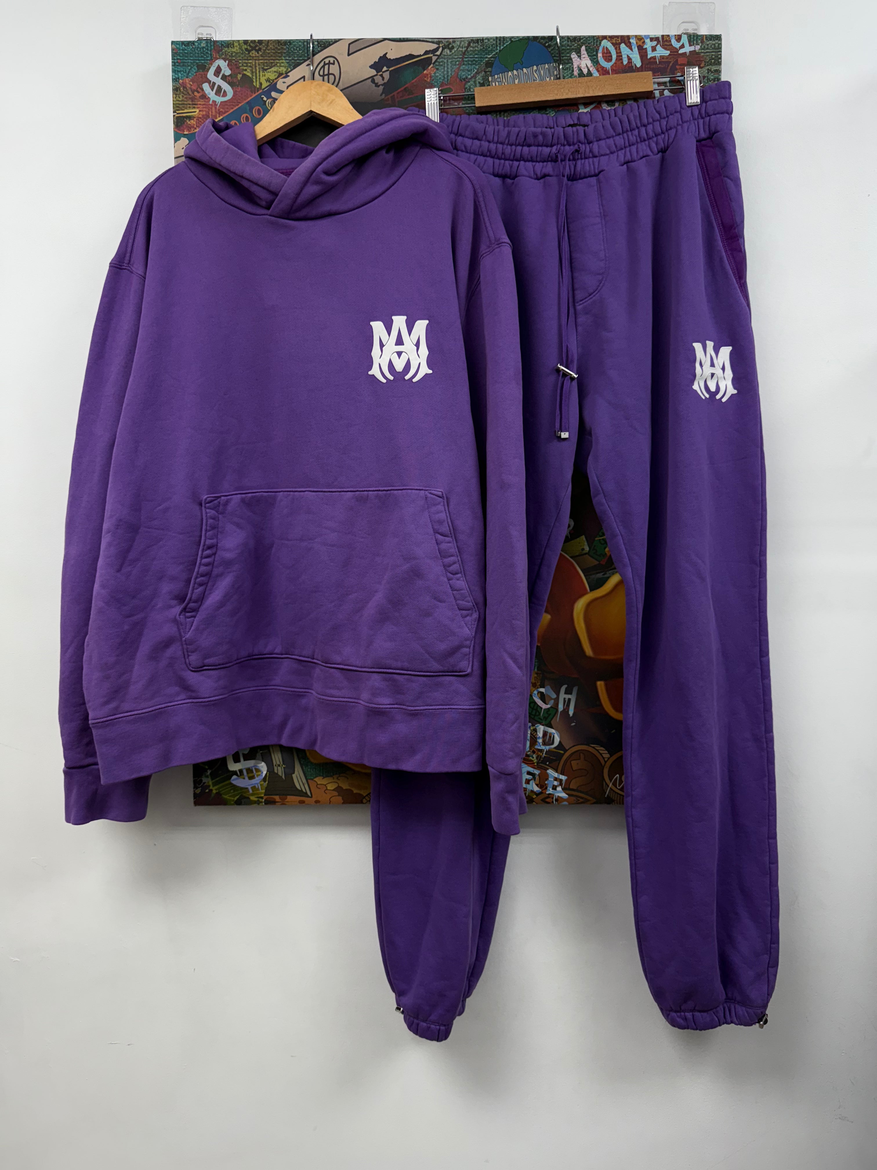 Amiri Purple White MA Sweatsuit