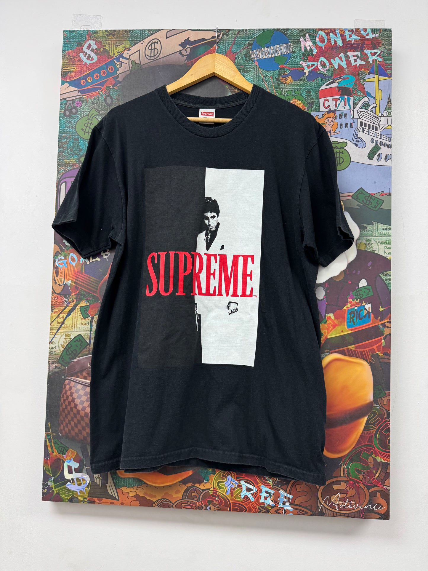 Supreme Scarface Split Tee Black Used Large N/A