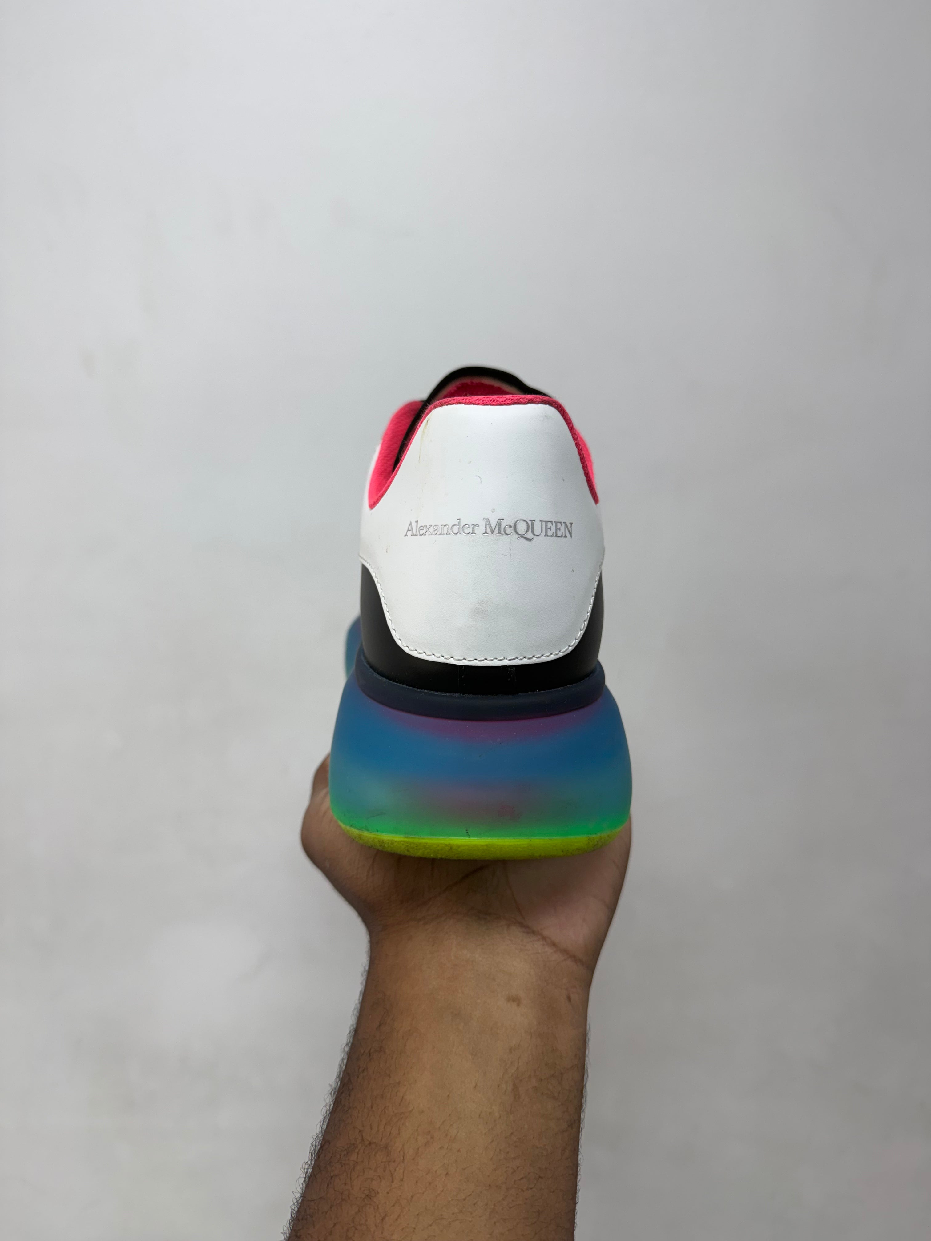 Alexander Mcqueen Black Multi Color Oversized Sneakers