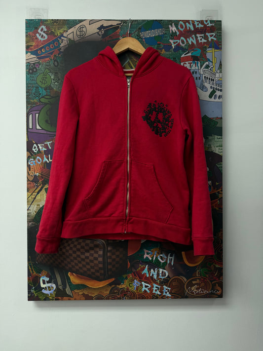 Denim Tears Red University Zip Up Used