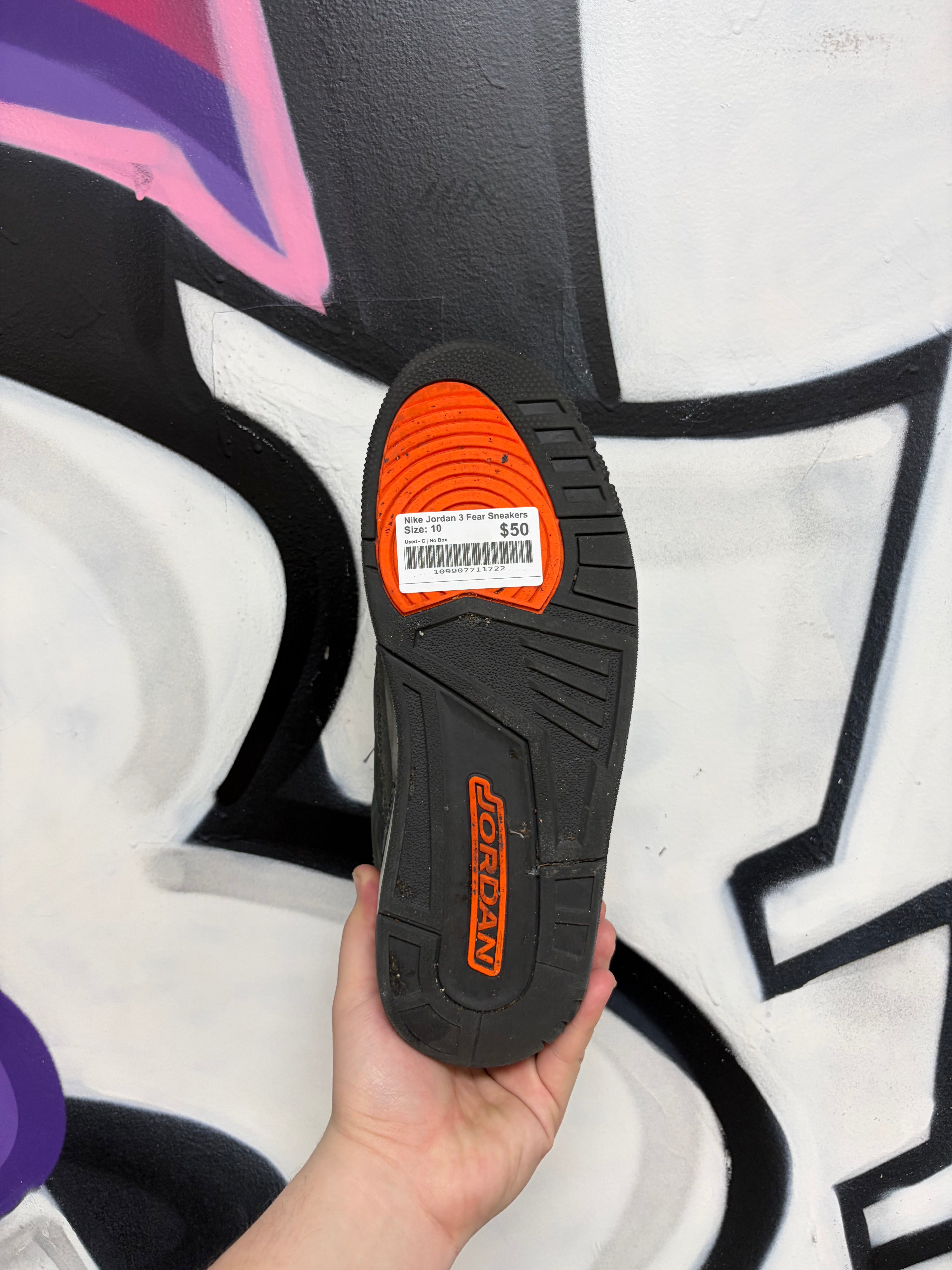 Nike Jordan 3 Fear Sneakers