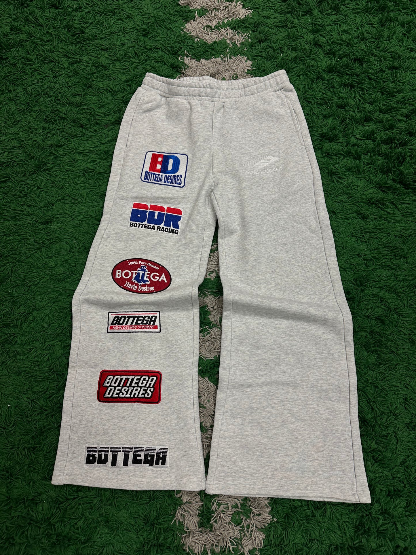 Bottega Desires Patches Sweats Grey