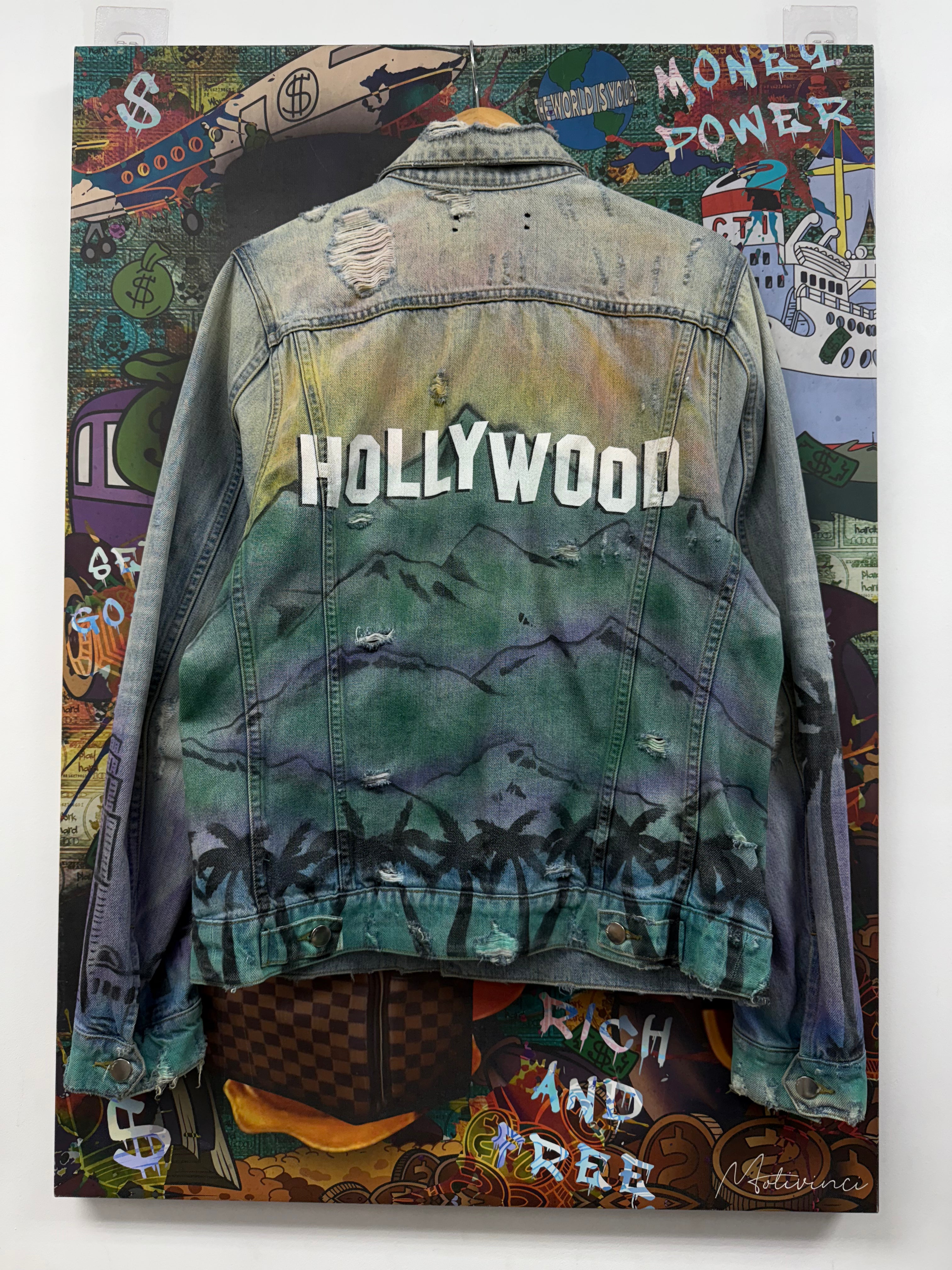 Amiri Hollywood Skyline Denim Jacket