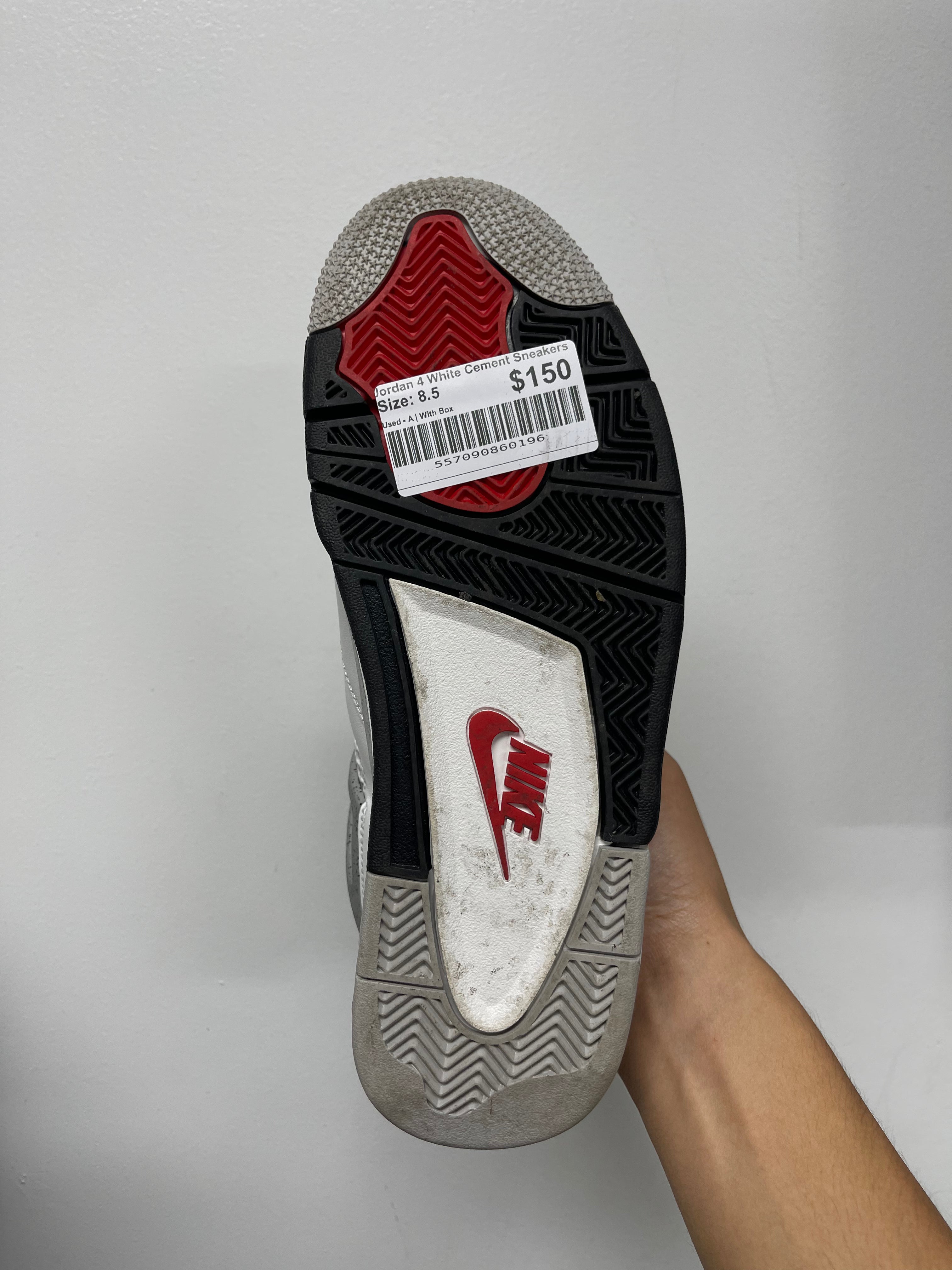 Jordan 4 White Cement Sneakers