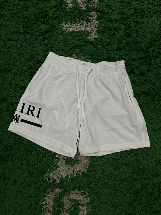 Amiri Swim Trunks MA Bar White