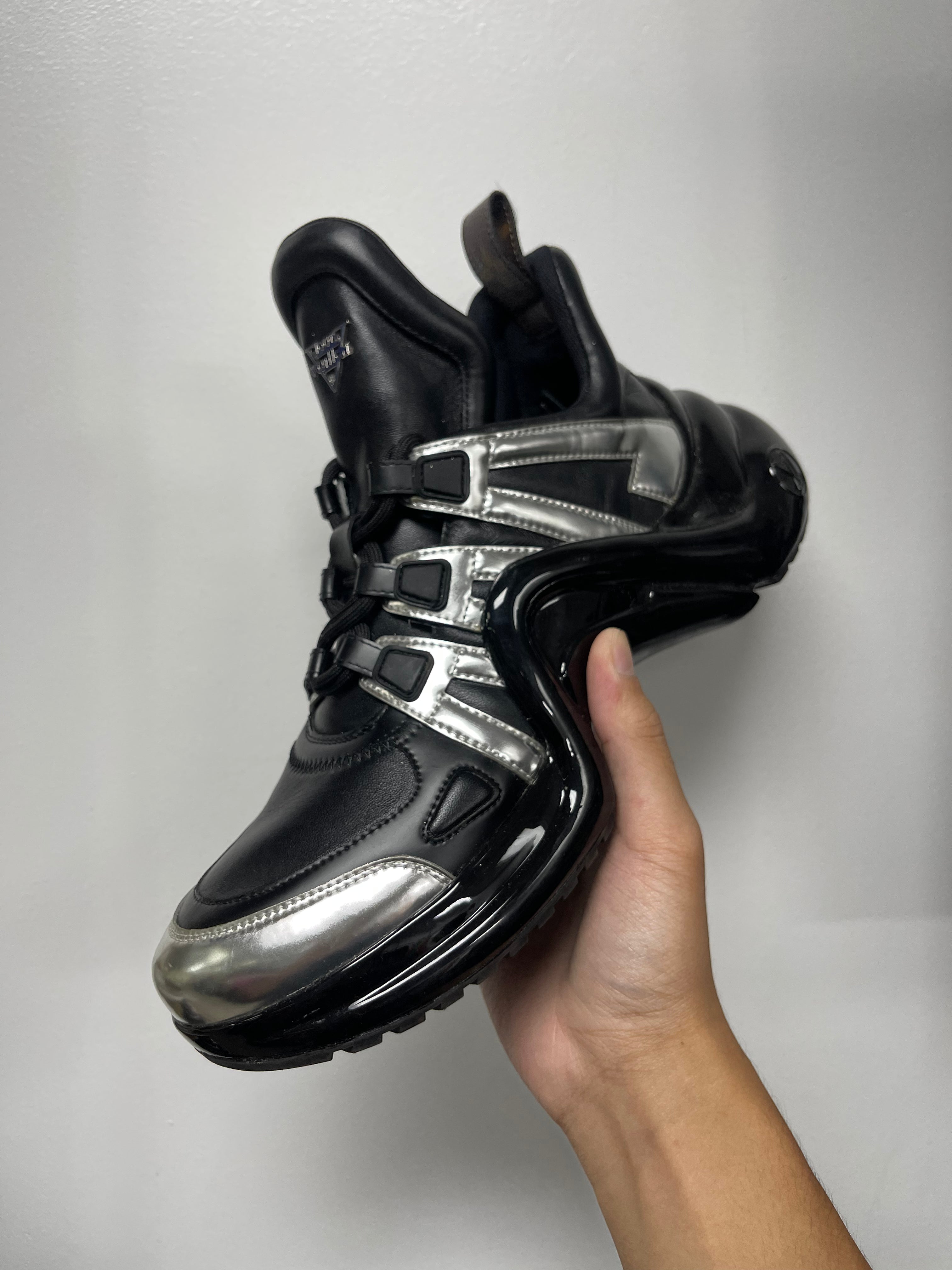 Louis Vuitton Black Silver Arch Light Sneakers