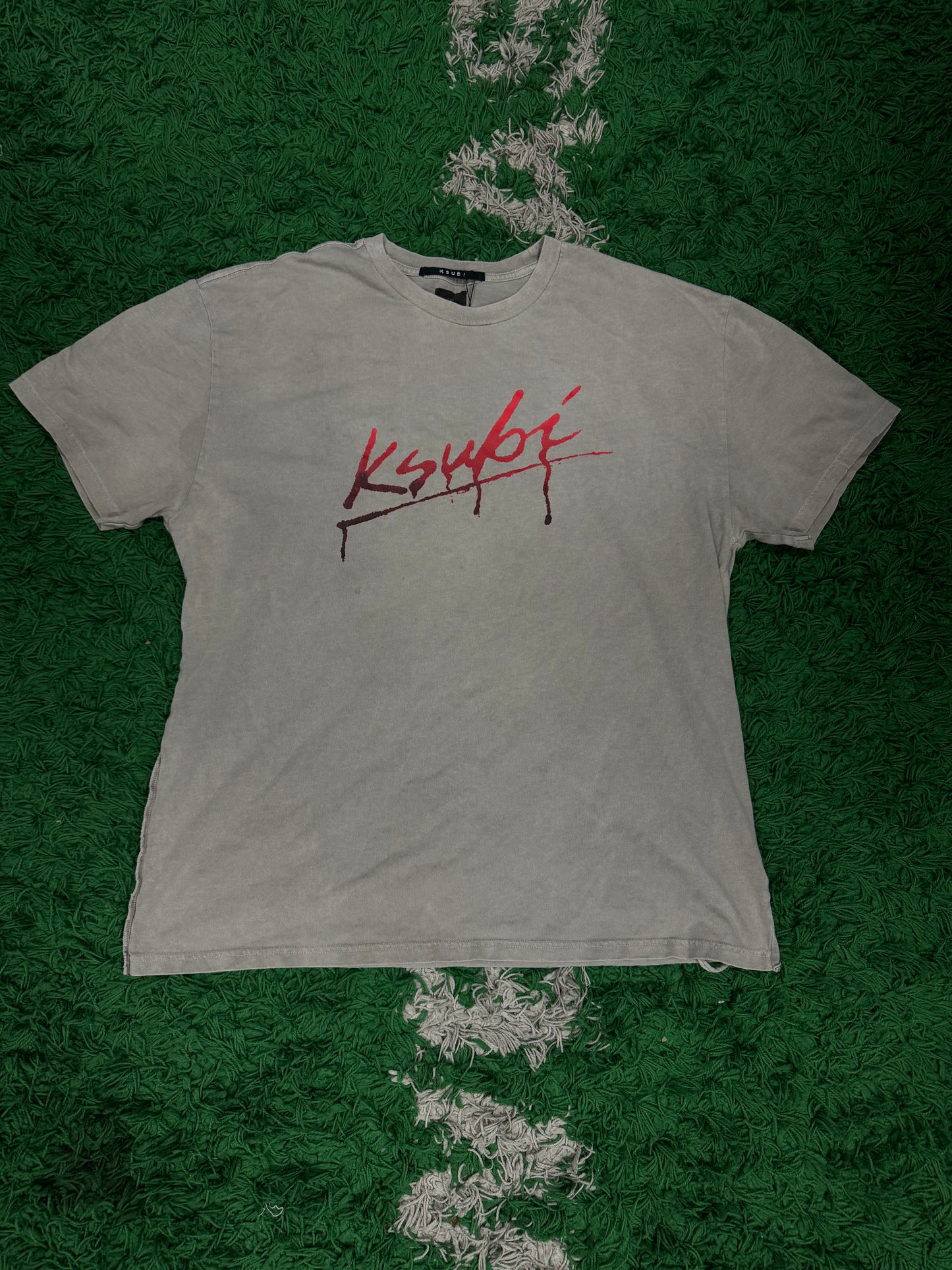 Ksubi Tee Tee Red Drip Used Large N/A