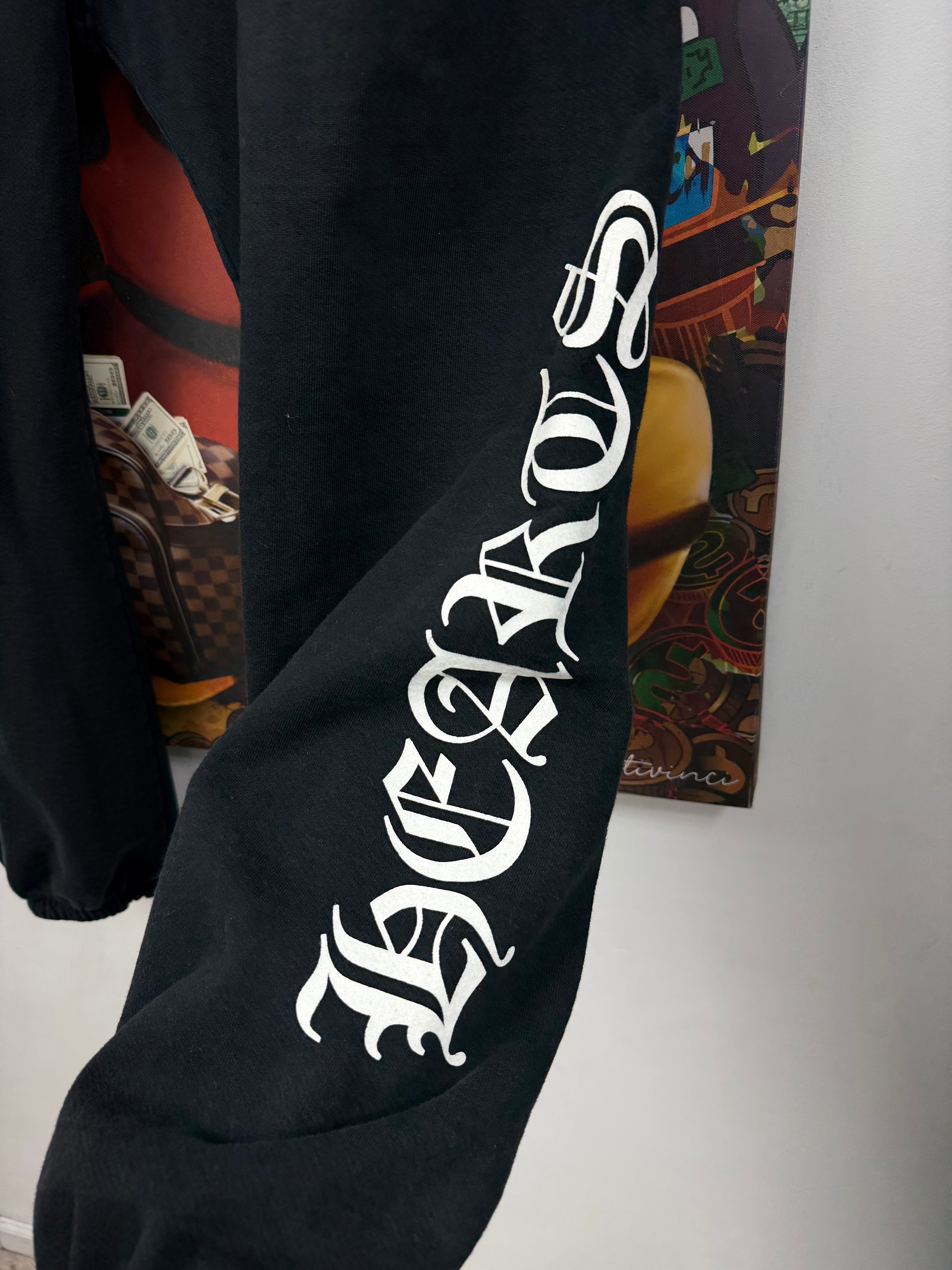 Chrome Hearts Black Horseshoe Thick Pocket Sweats