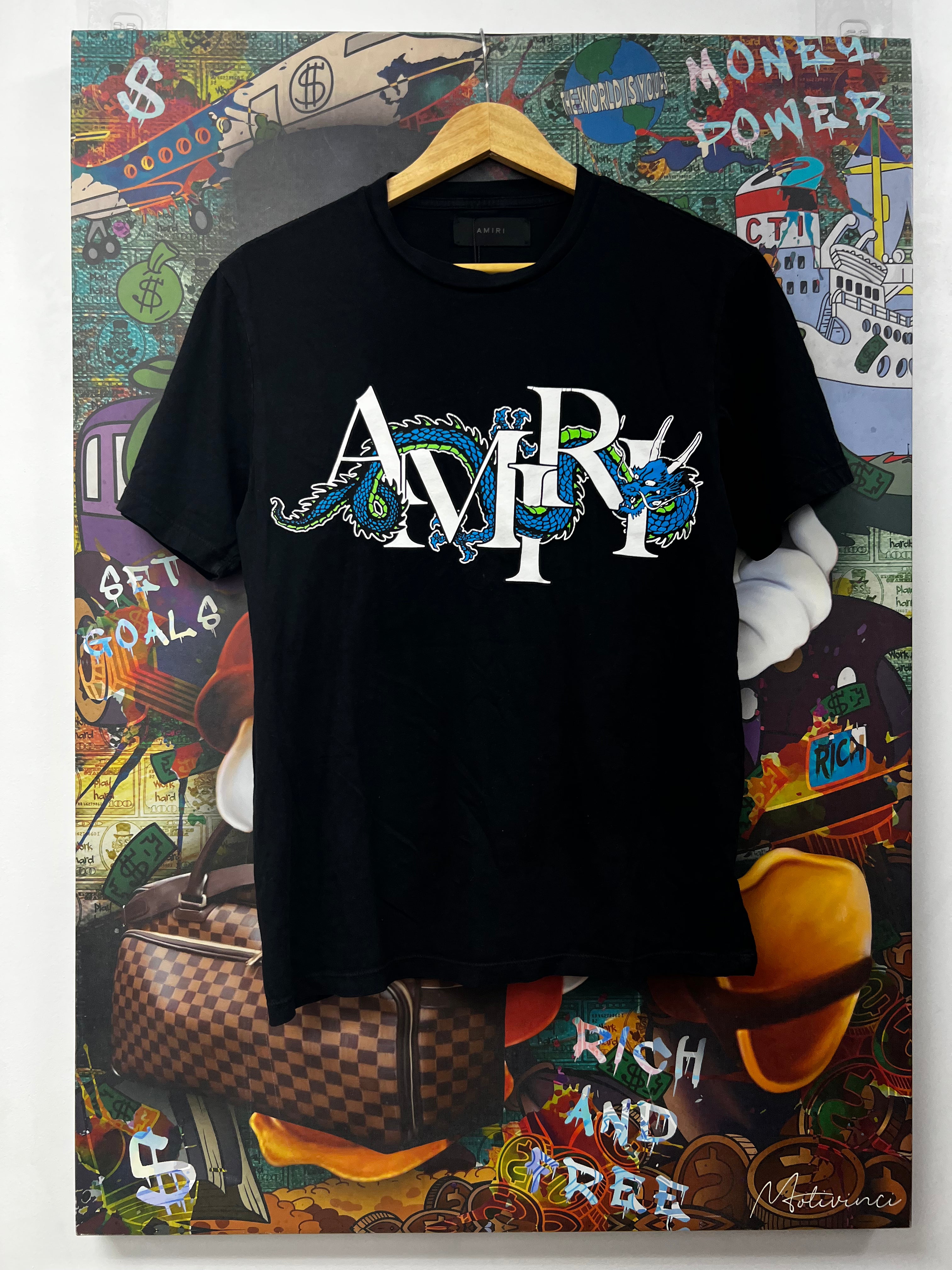 Amiri Black Dragon Tee