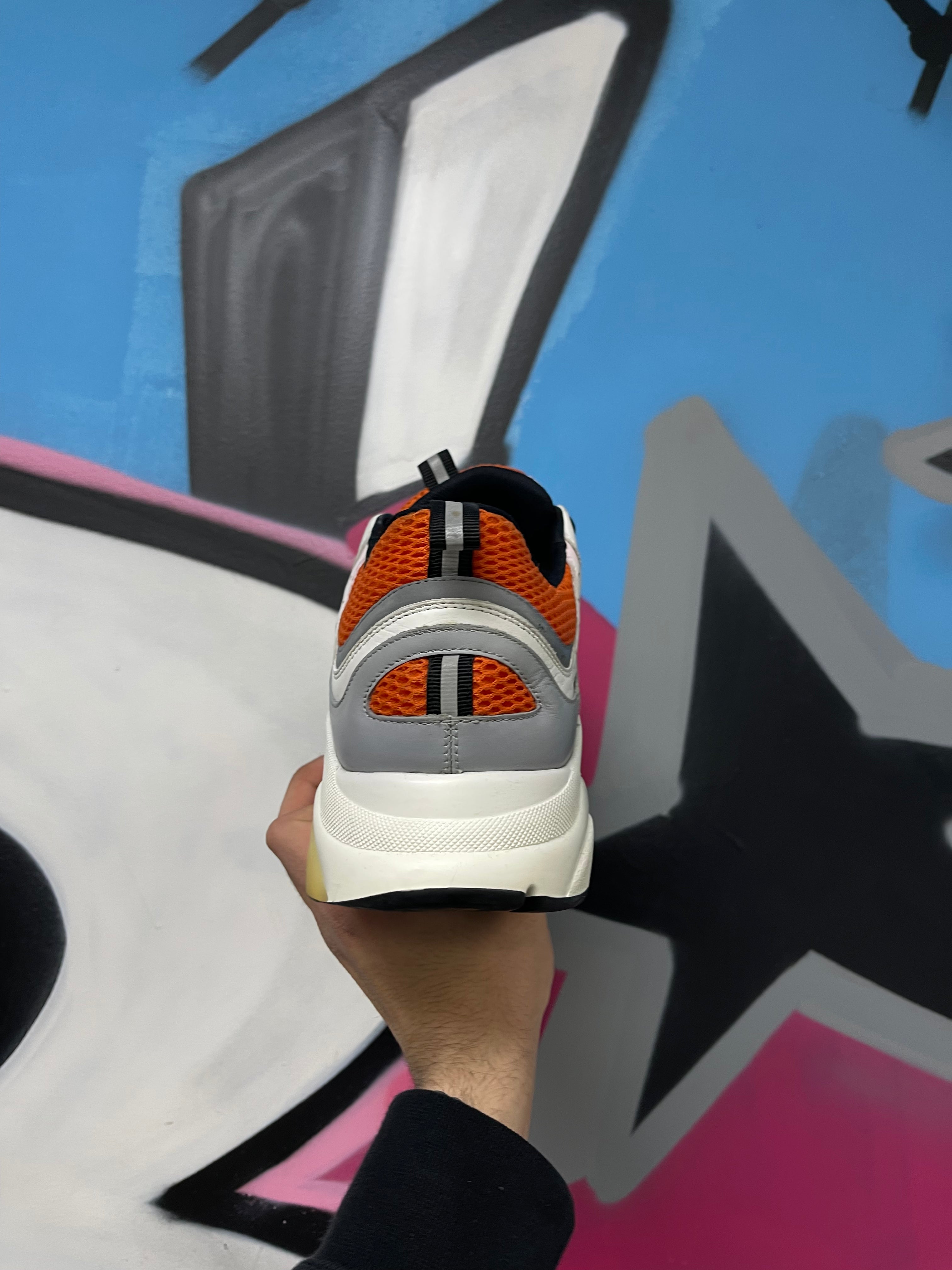 Dior White Orange B22 Sneakers