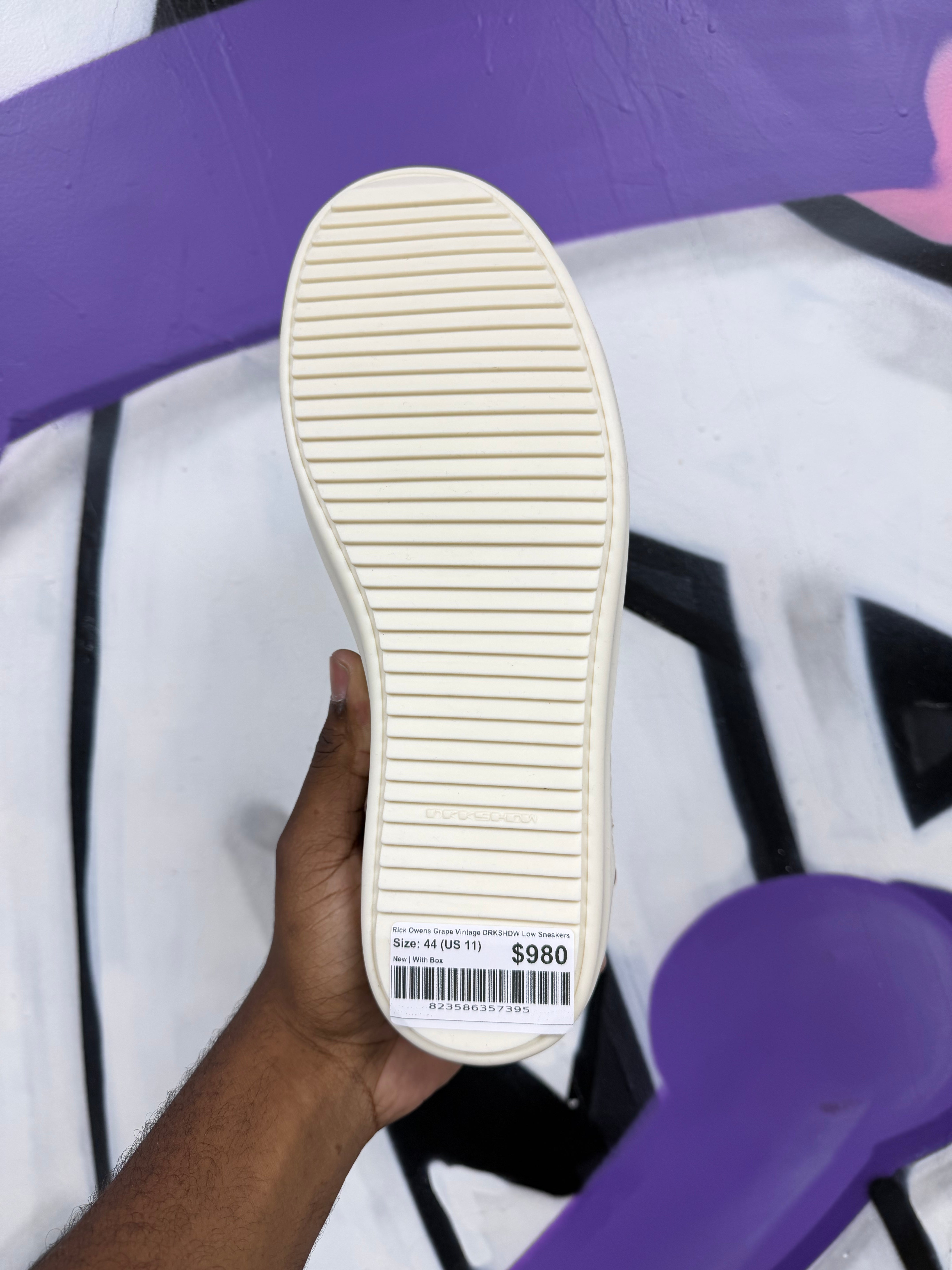 Rick Owens Grape Vintage DRKSHDW Low Sneakers