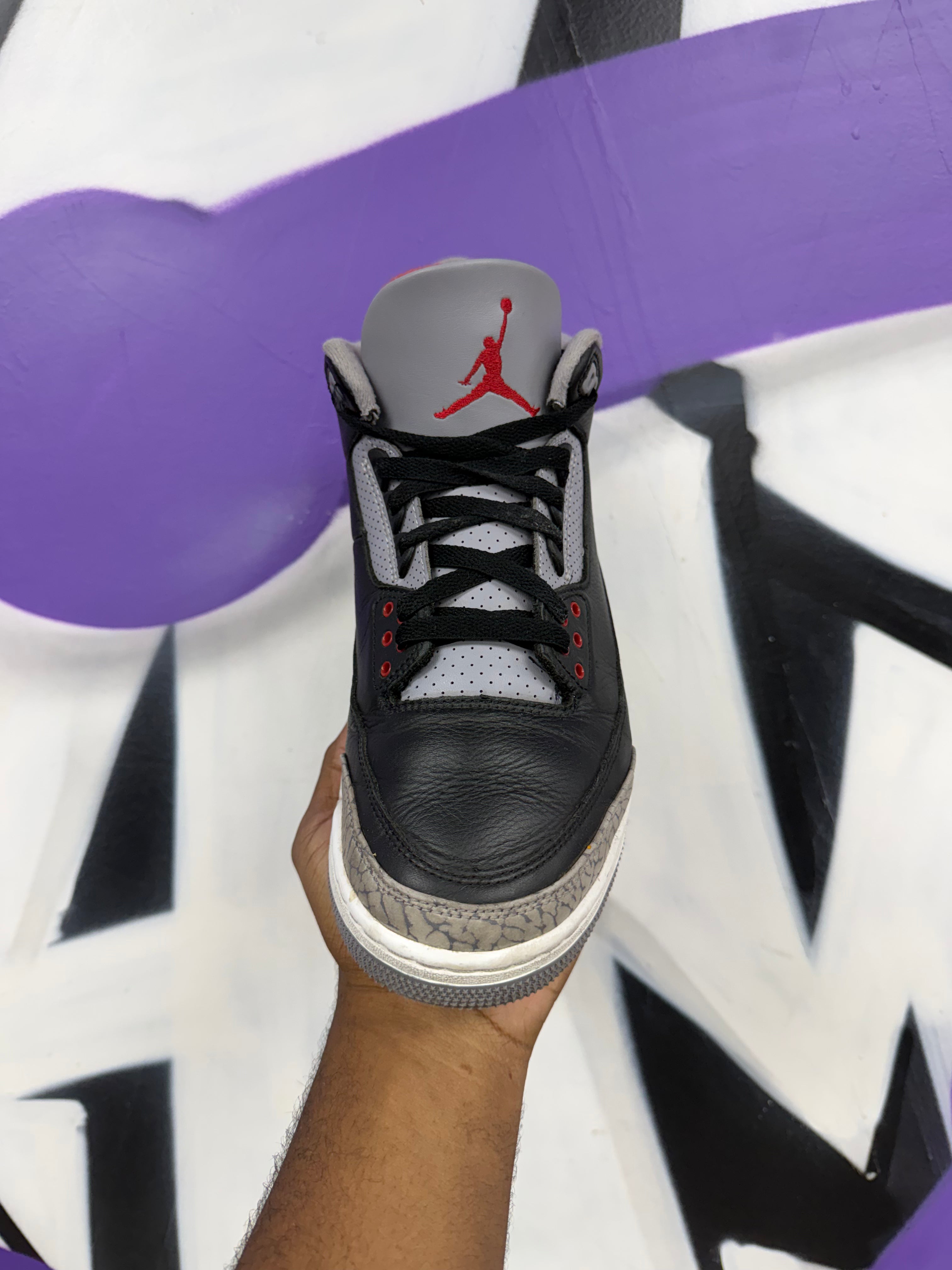 Jordan 3 Black Cement Sneakers