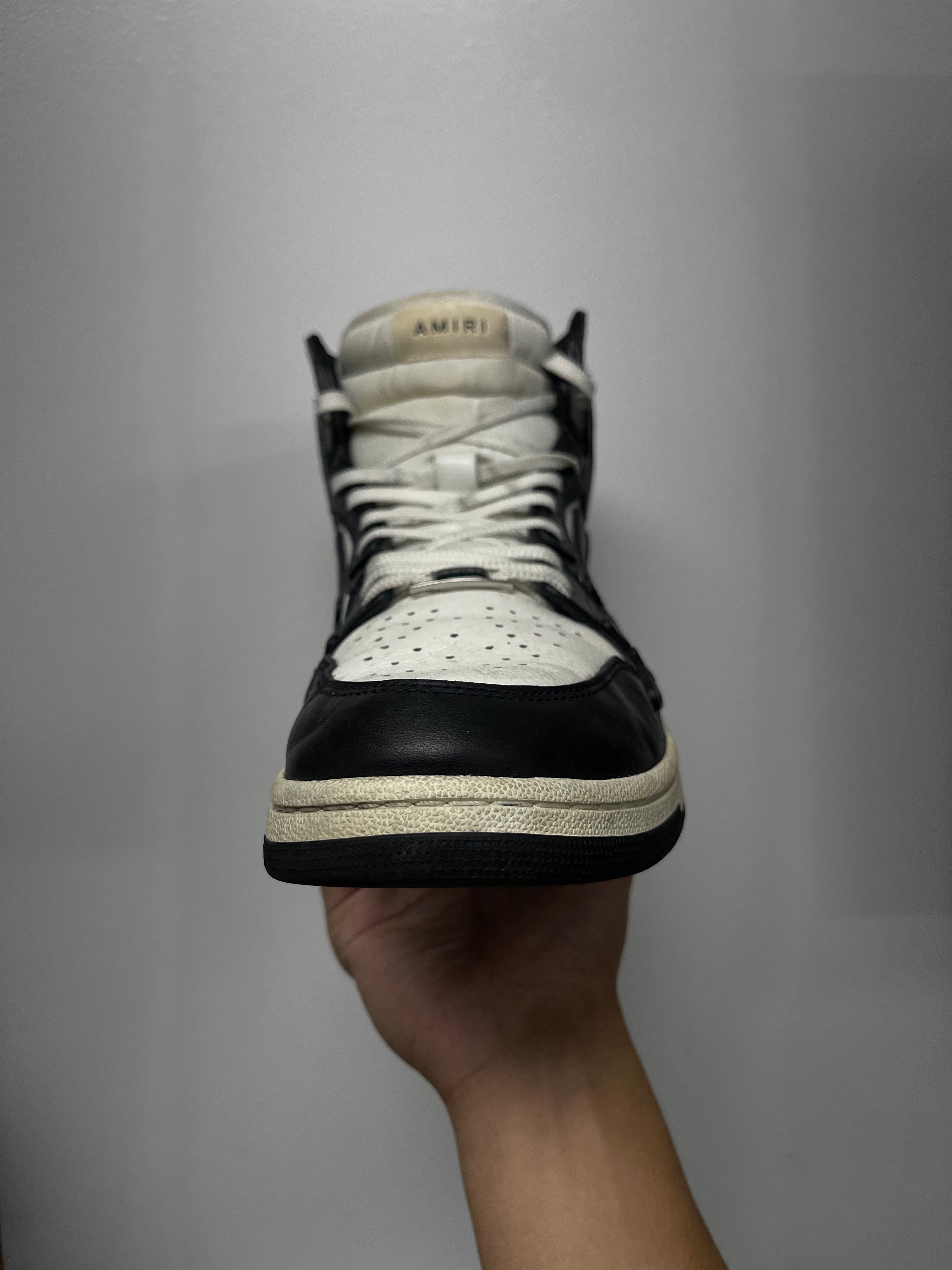 Amiri Black White Skel-Top Sneakers