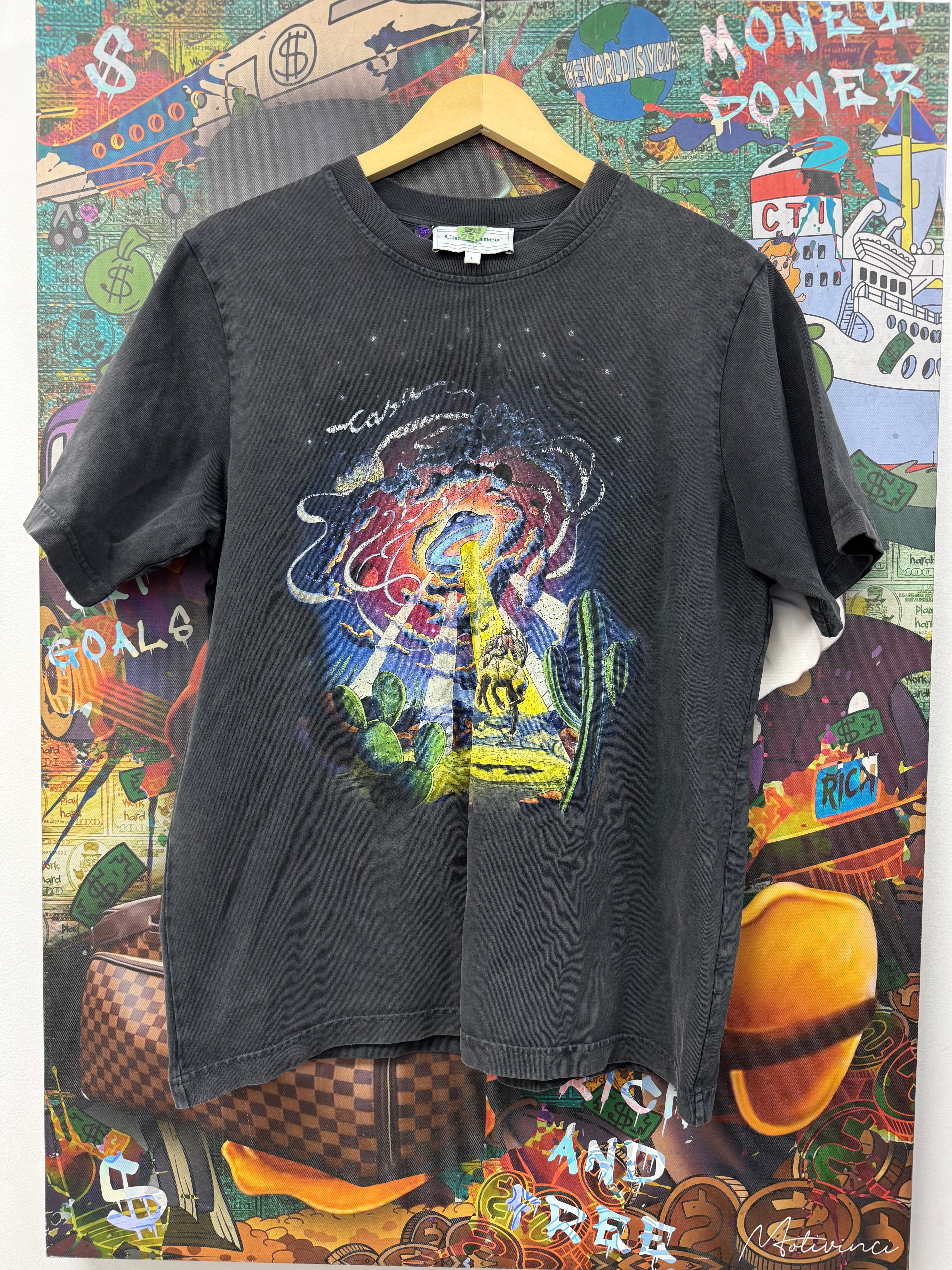 Casablanca Black Wash Galaxy Tee