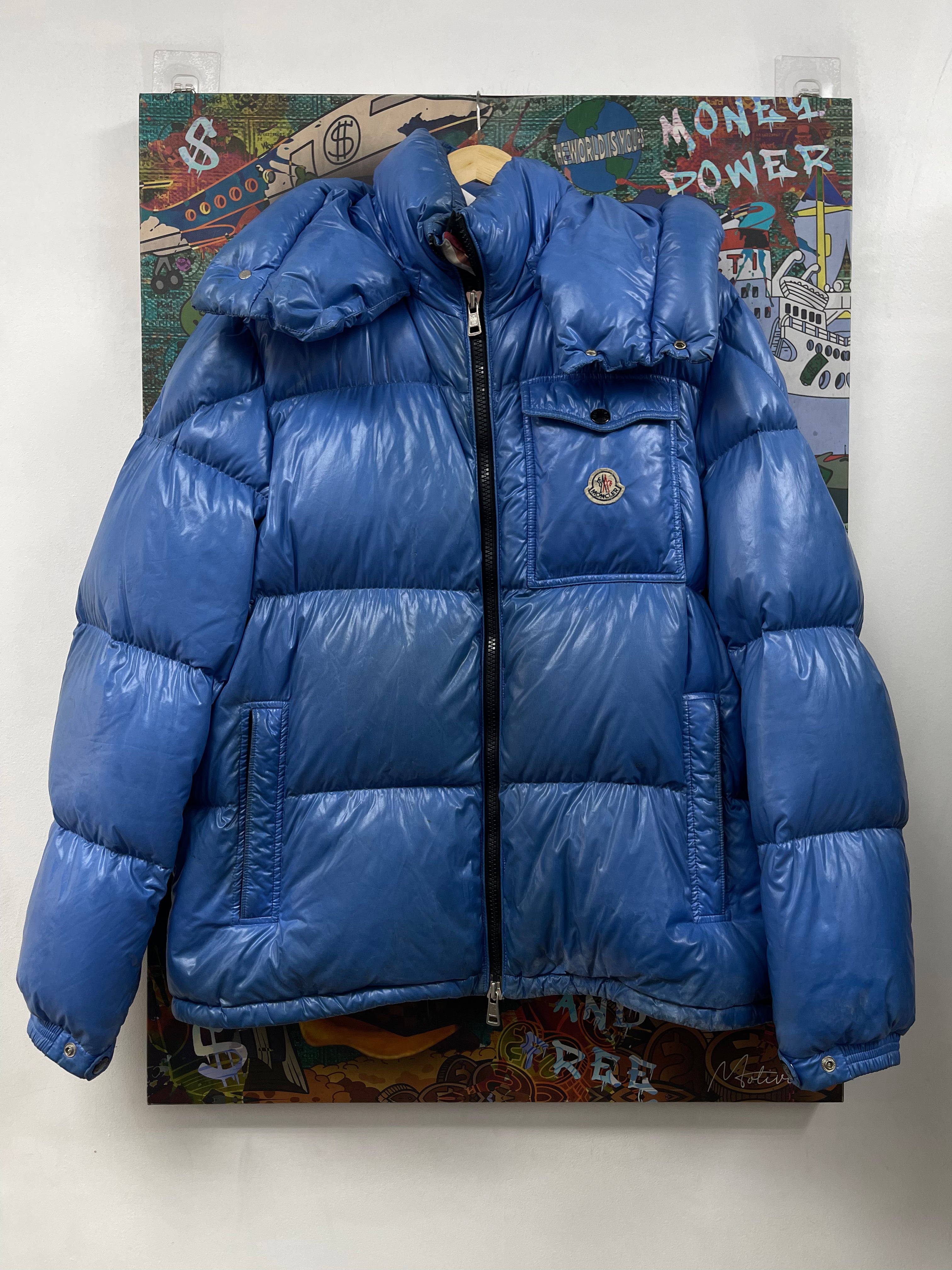 Moncler Blue Montbeliard Puffer Jacket