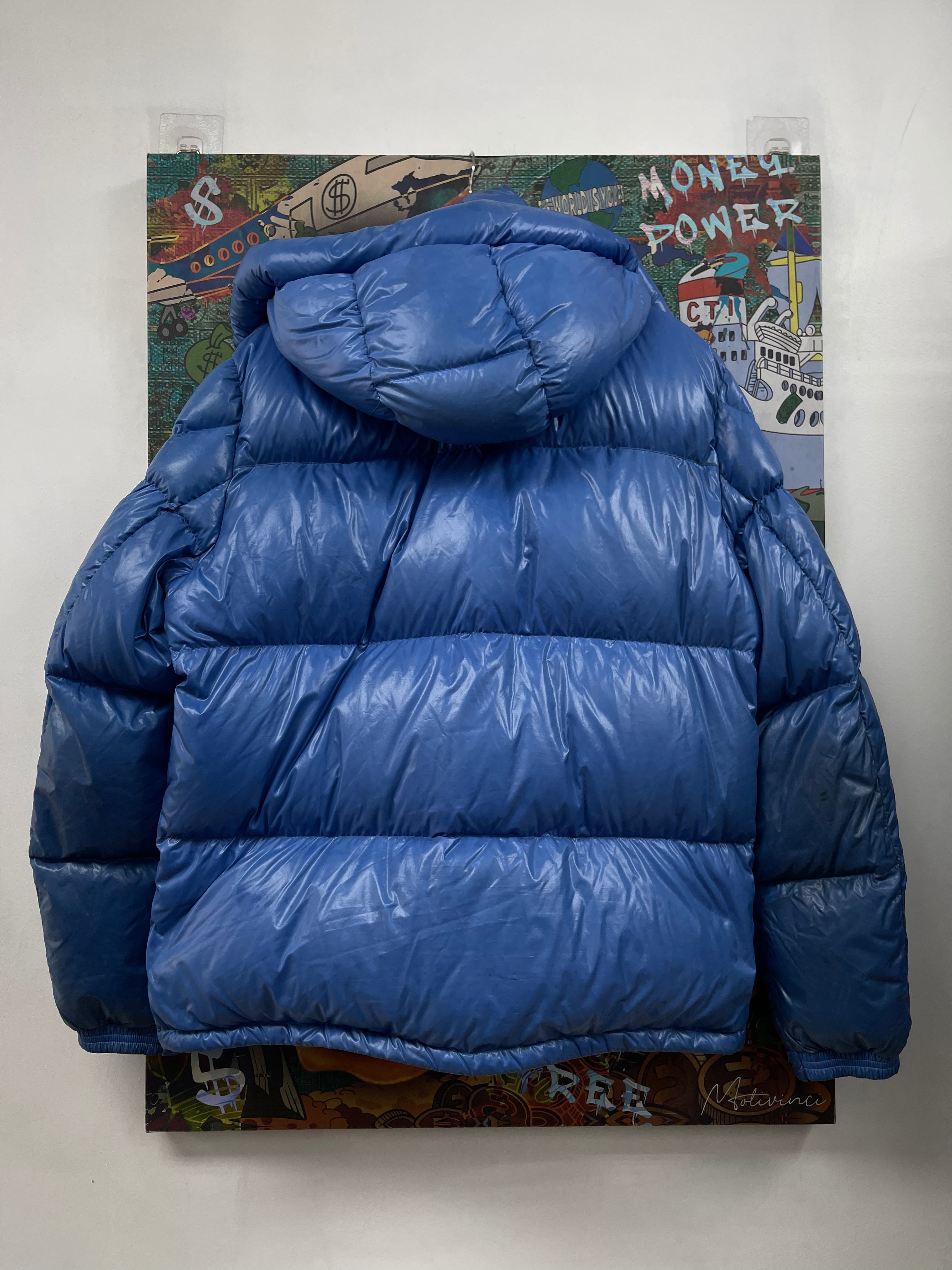 Moncler Blue Montbeliard Puffer Jacket
