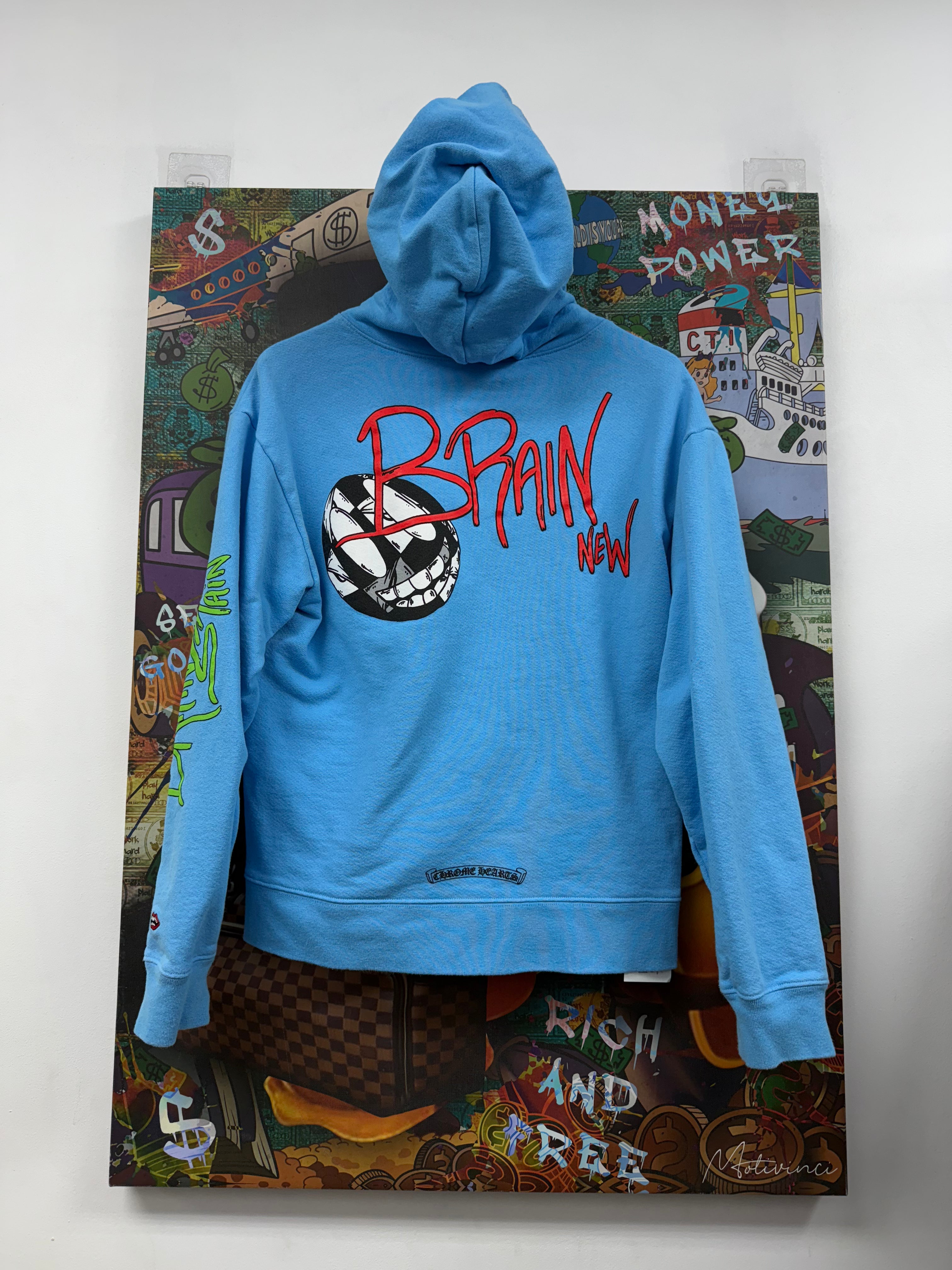 Chrome Hearts Matty Boy Baby Blue Brain New Hoodie